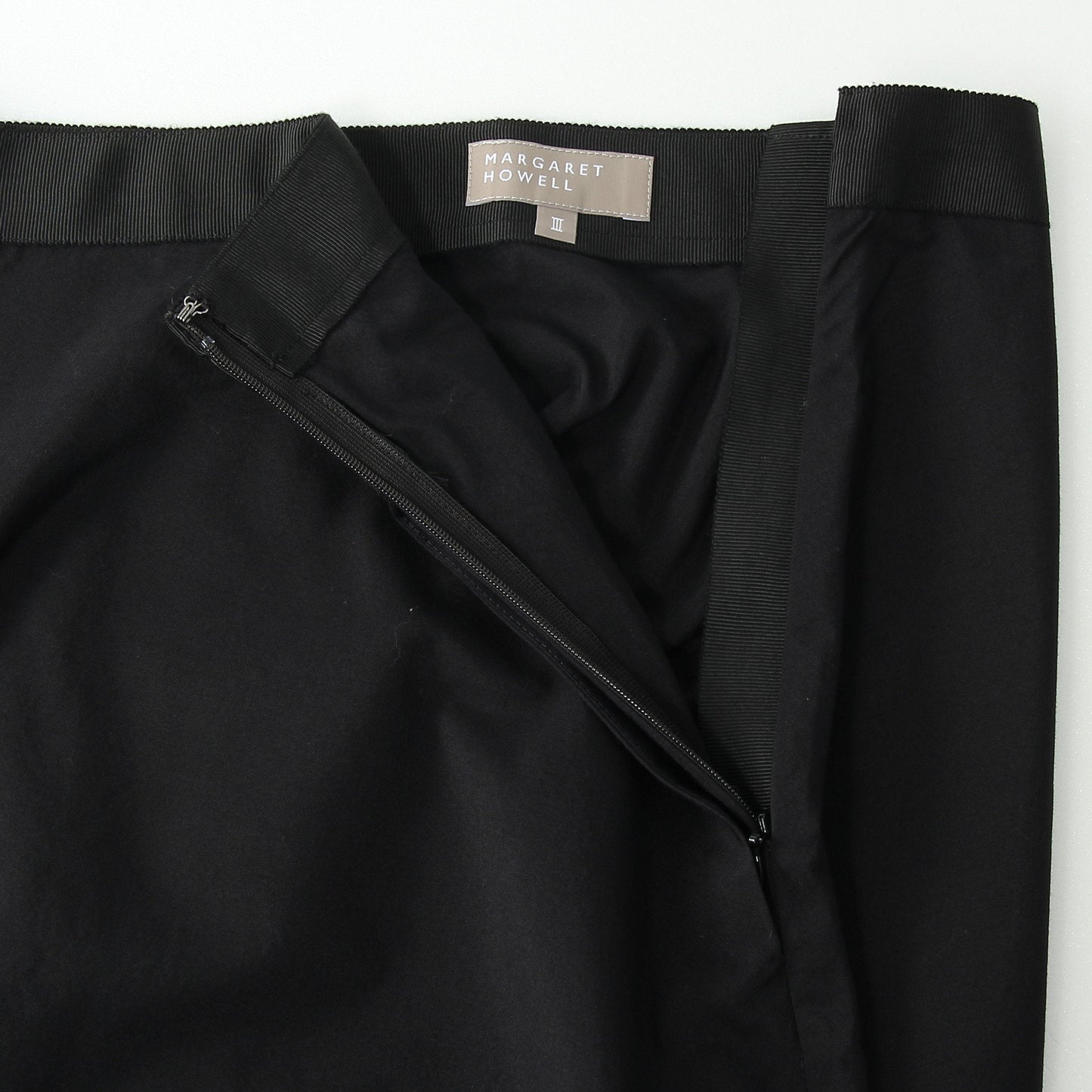 SILK COTTON POPLIN SKIRT