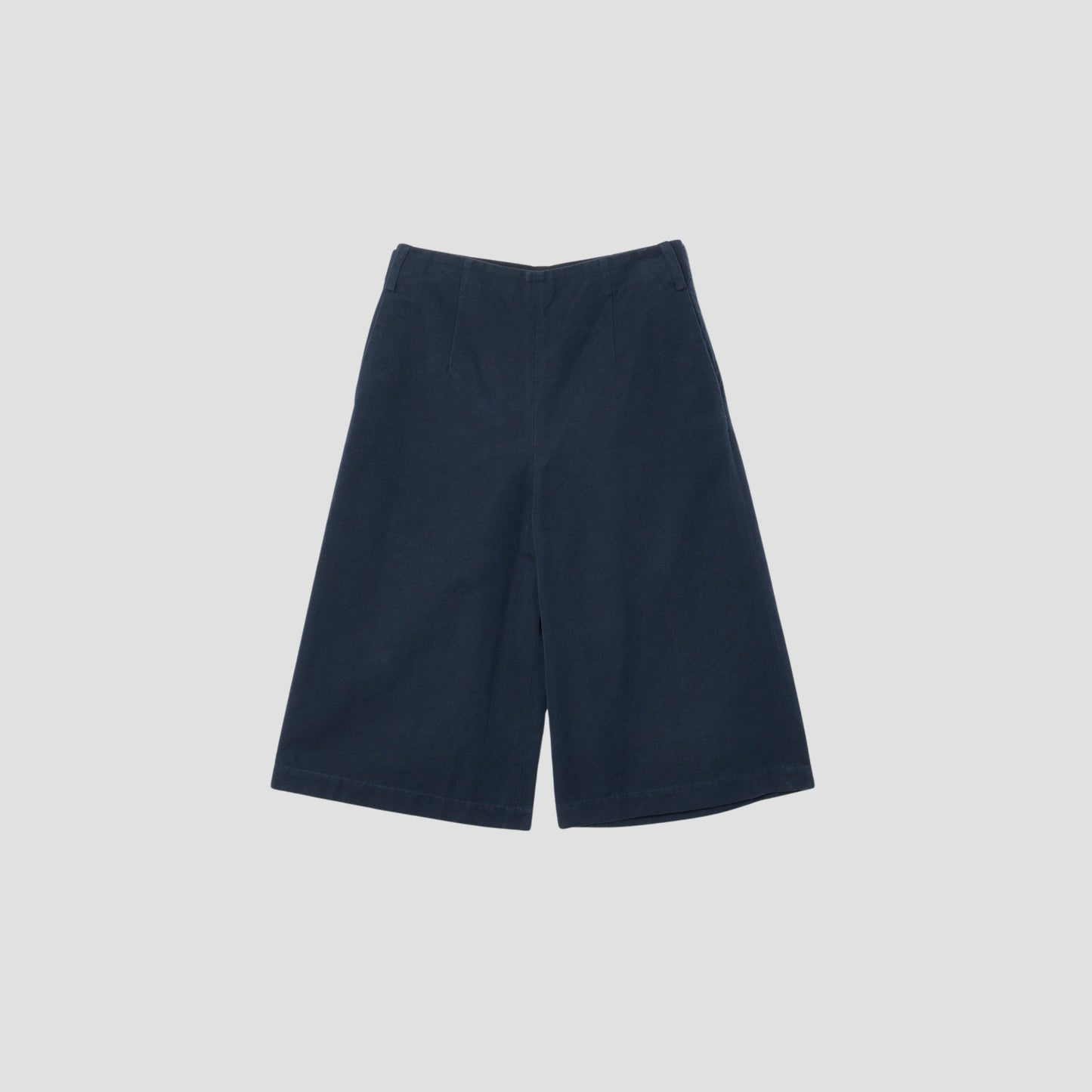COTTON LINEN CANVAS TROUSERS