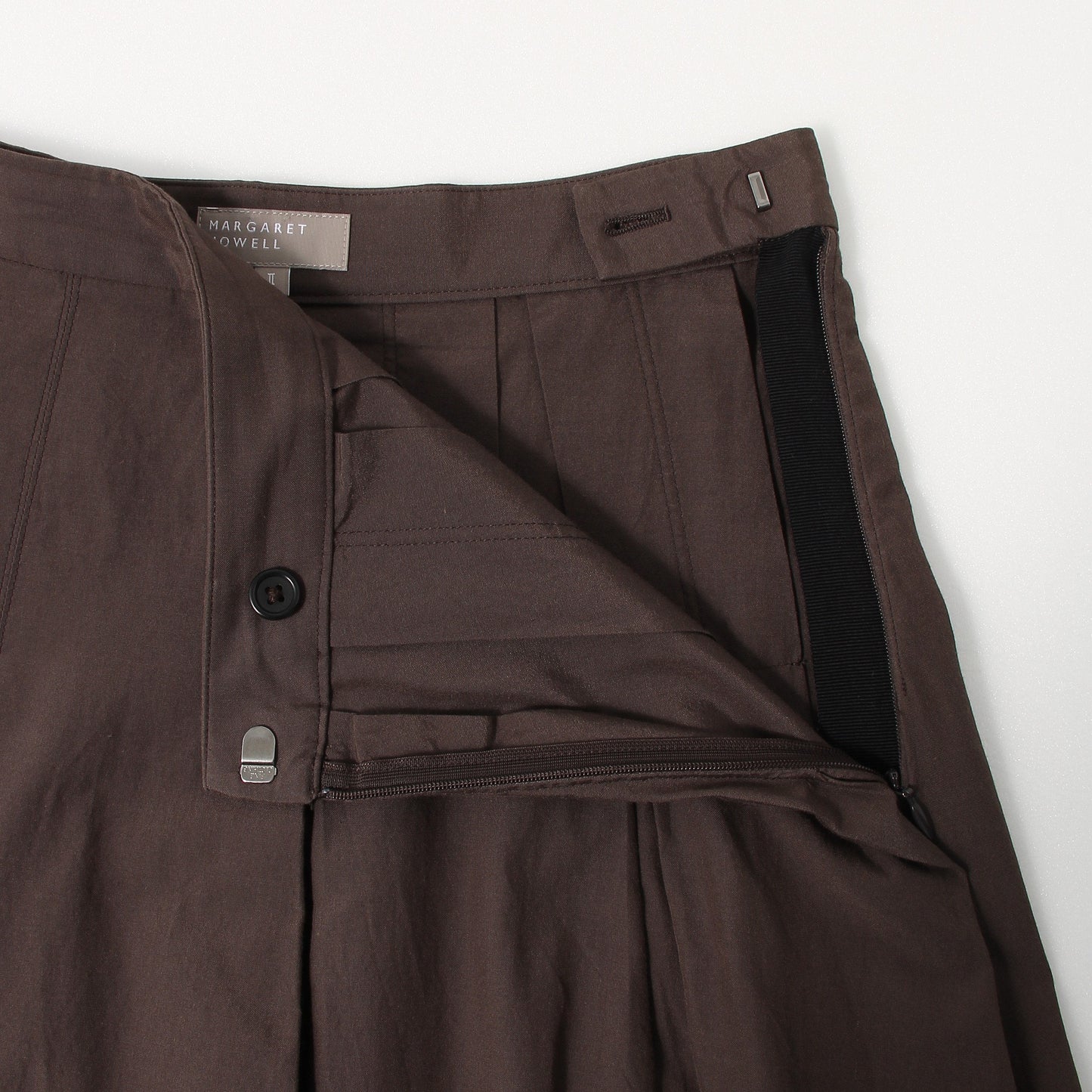 SILK COTTON POPLIN SKIRT
