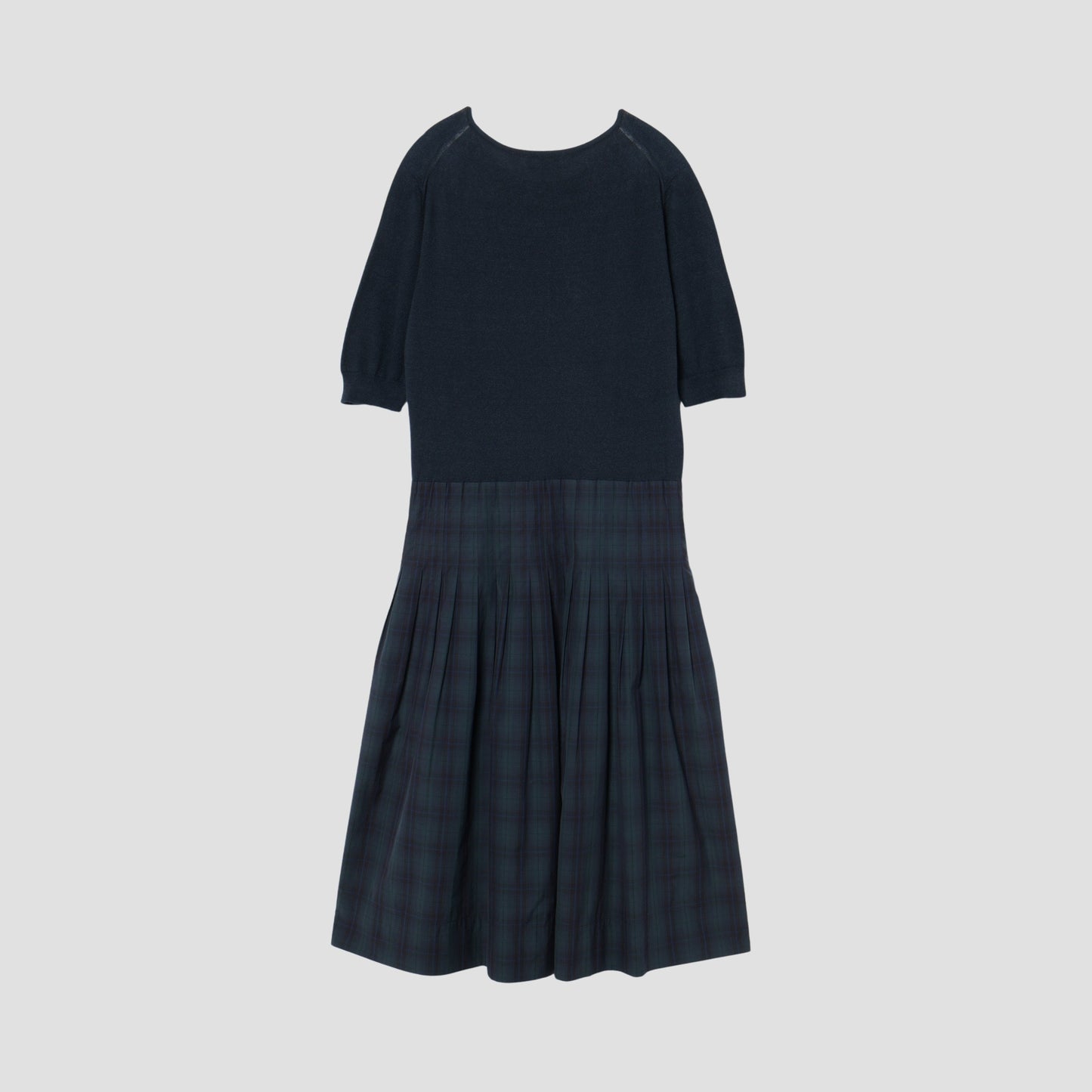 TARTAN POPLIN COTTON DRESS