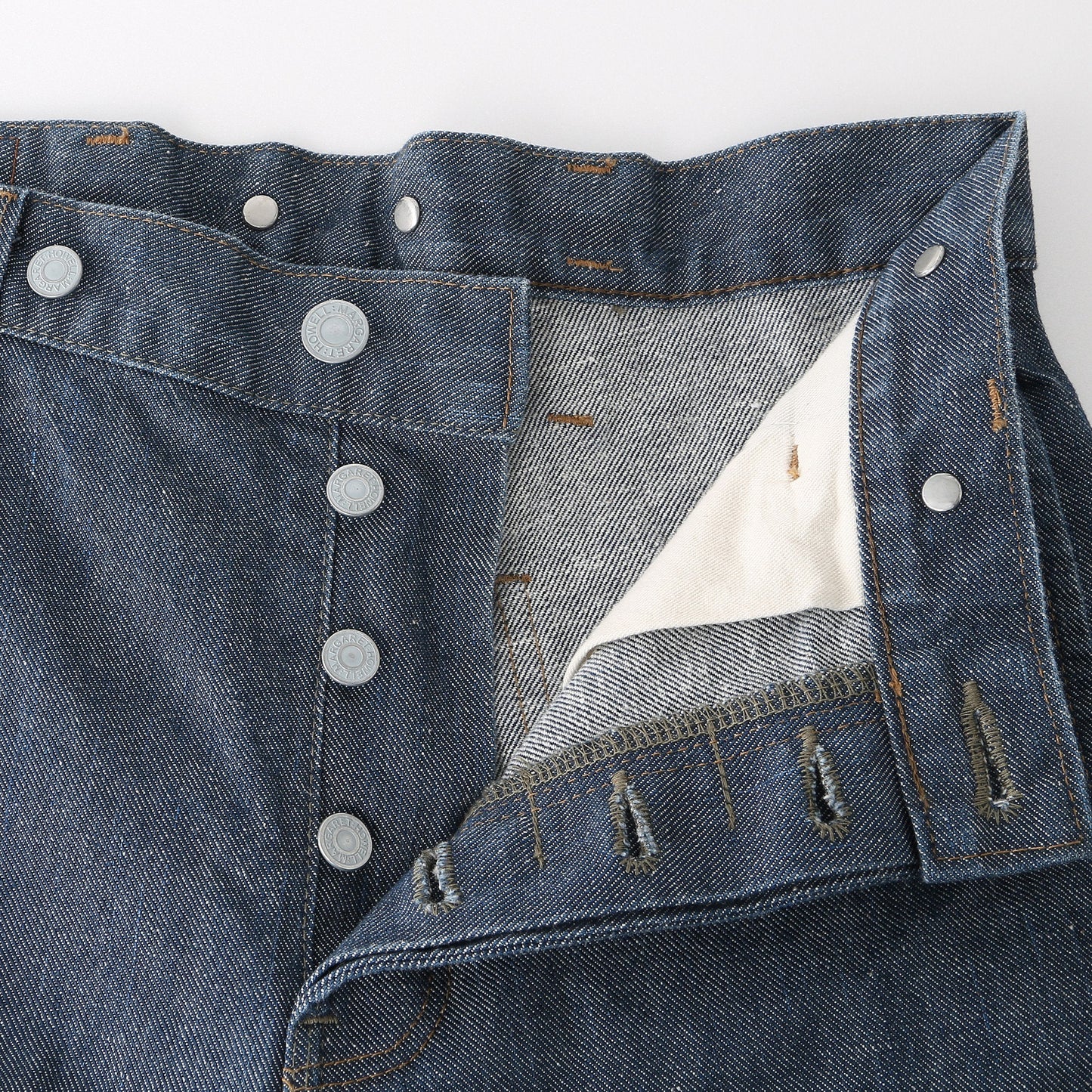 GREY CAST DENIM TROUSERS