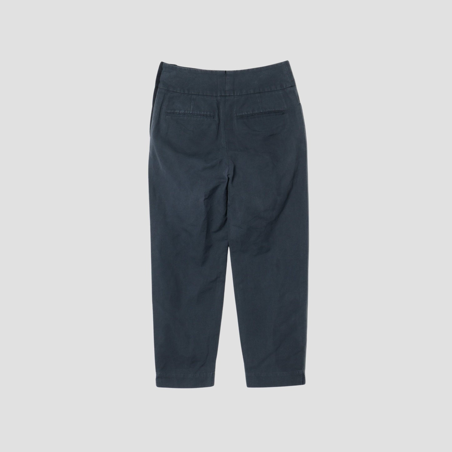 COTTON LINEN OXFORD TROUSERS