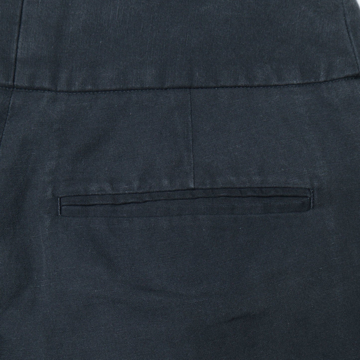 COTTON LINEN OXFORD TROUSERS