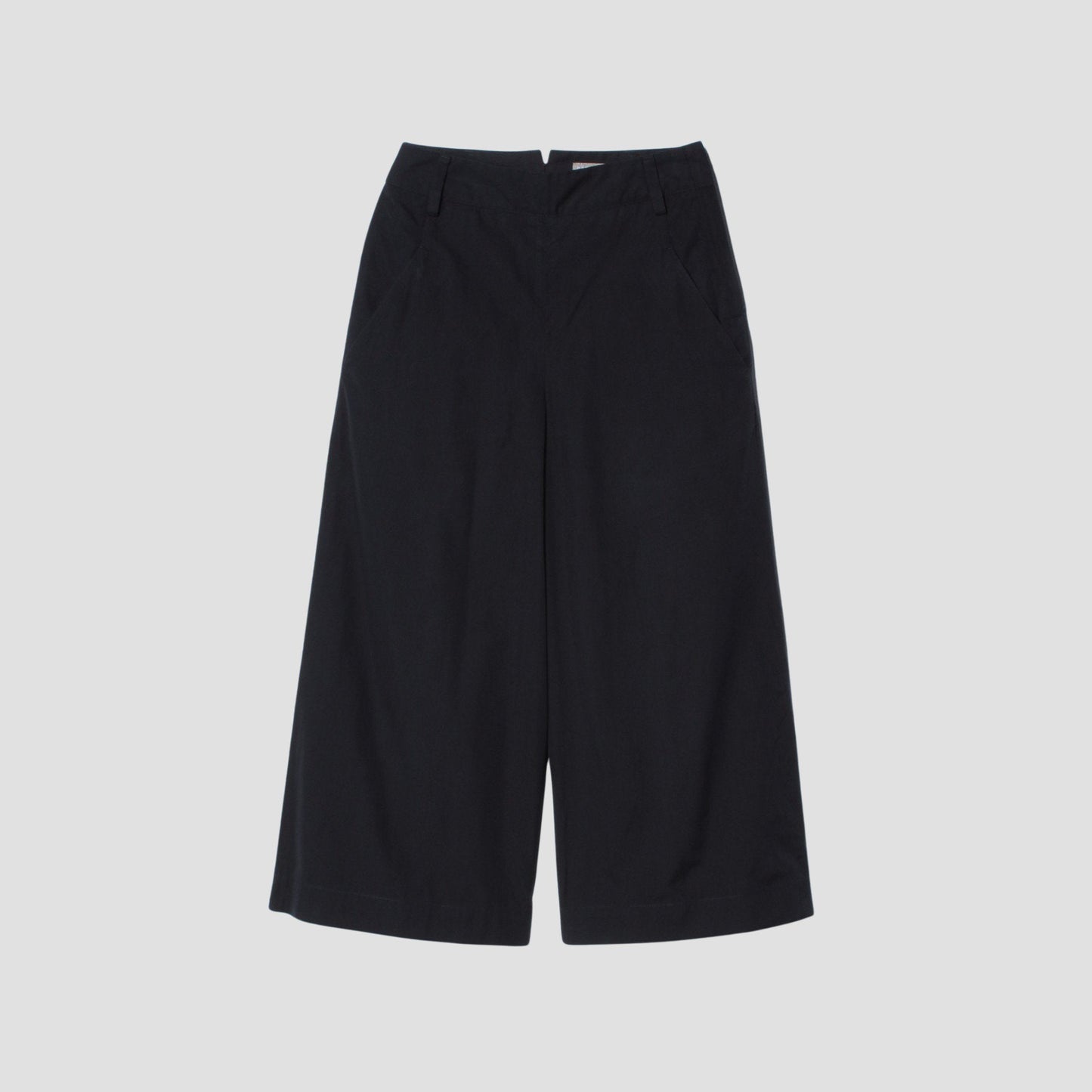 COTTON SILK POPLIN TROUSERS