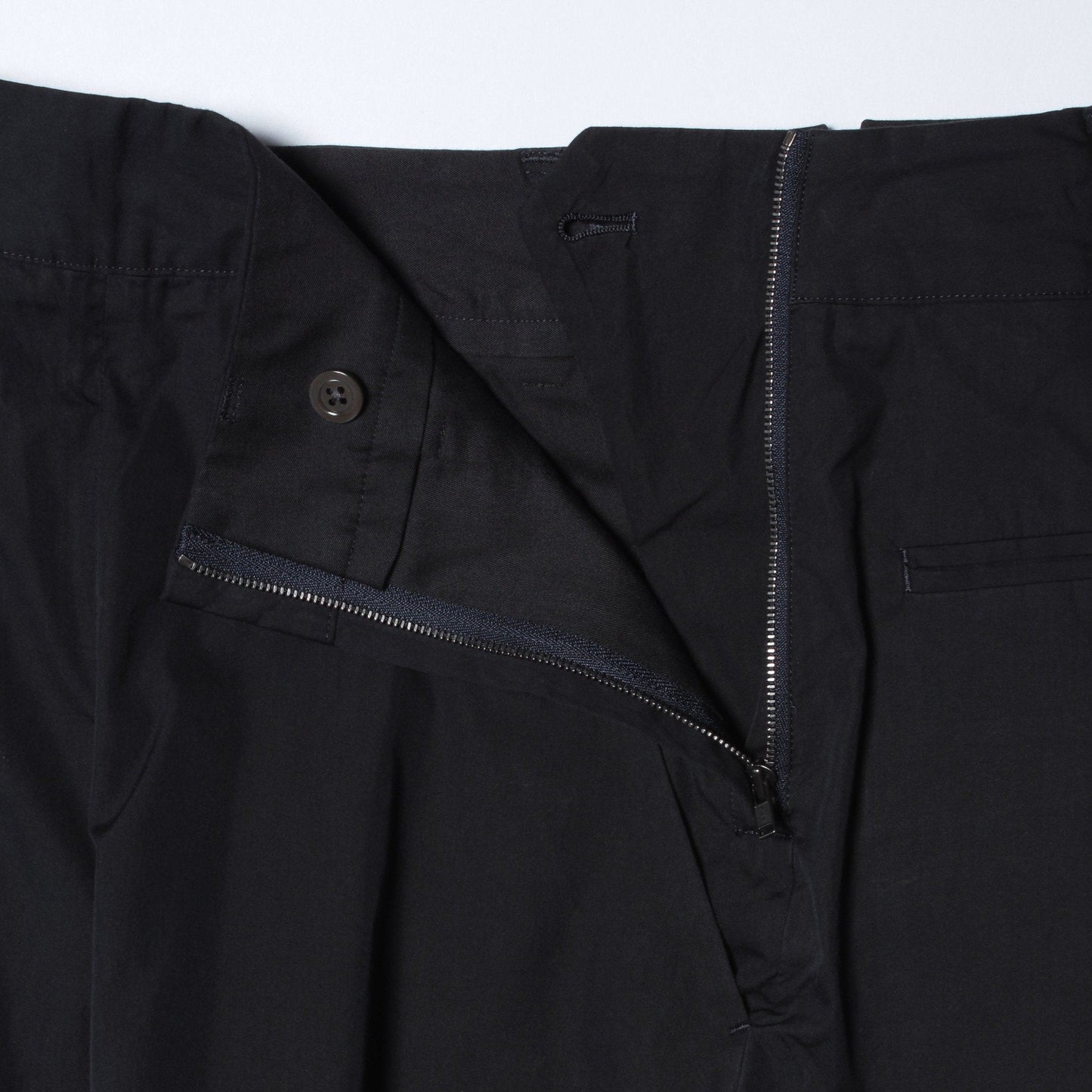 COTTON SILK POPLIN TROUSERS