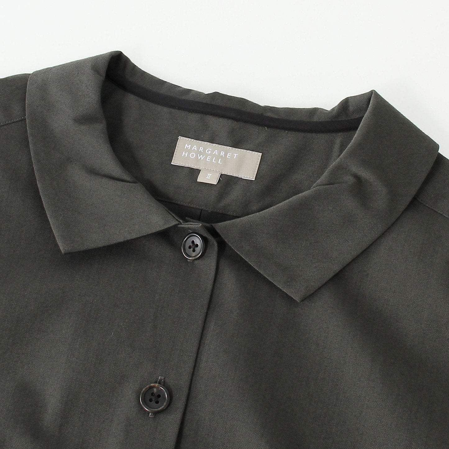 WOOL COTTON GABARDINE DRESS