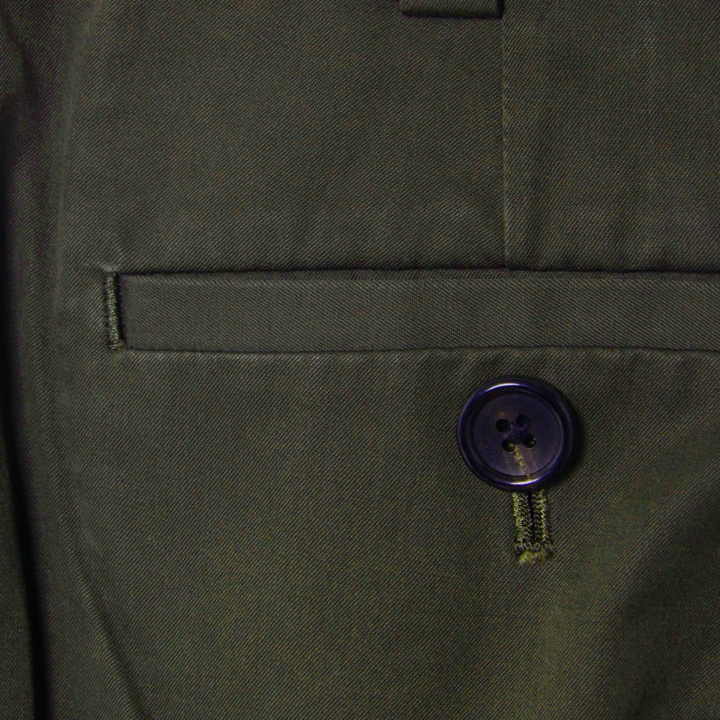DENSE FINE COTTON TWILL TROUSERS