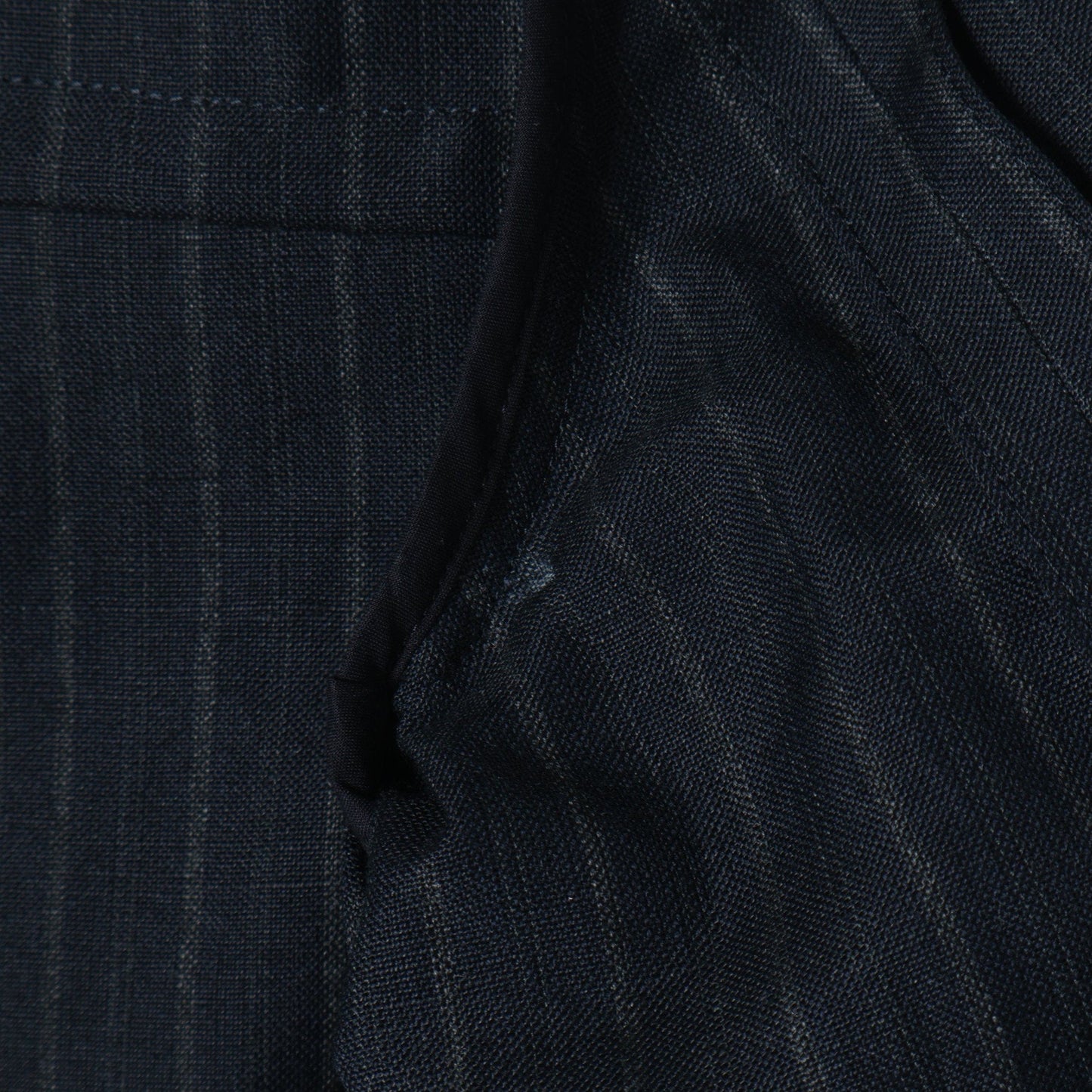 CHALK STRIPE LINEN WOOL JACKET