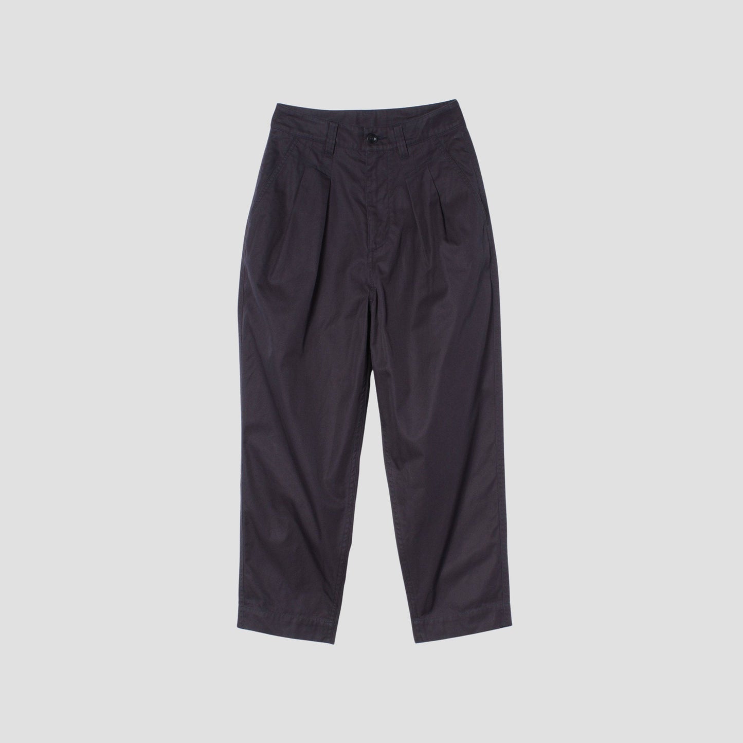 CRISP COTTON TWILL TROUSERS
