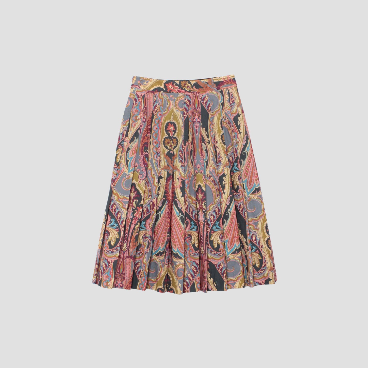 PAISLEY COTTON SHIRTING SKIRT