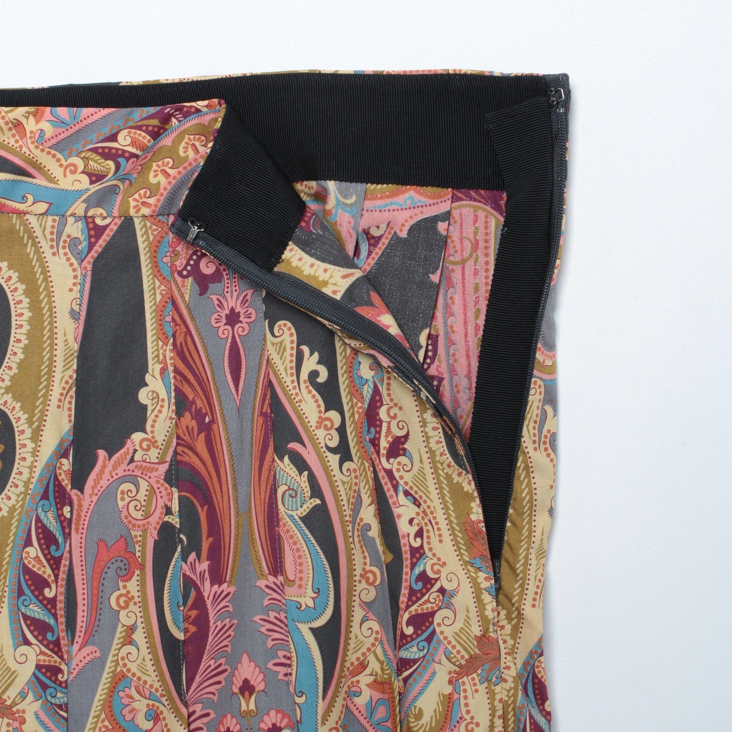 PAISLEY COTTON SHIRTING SKIRT