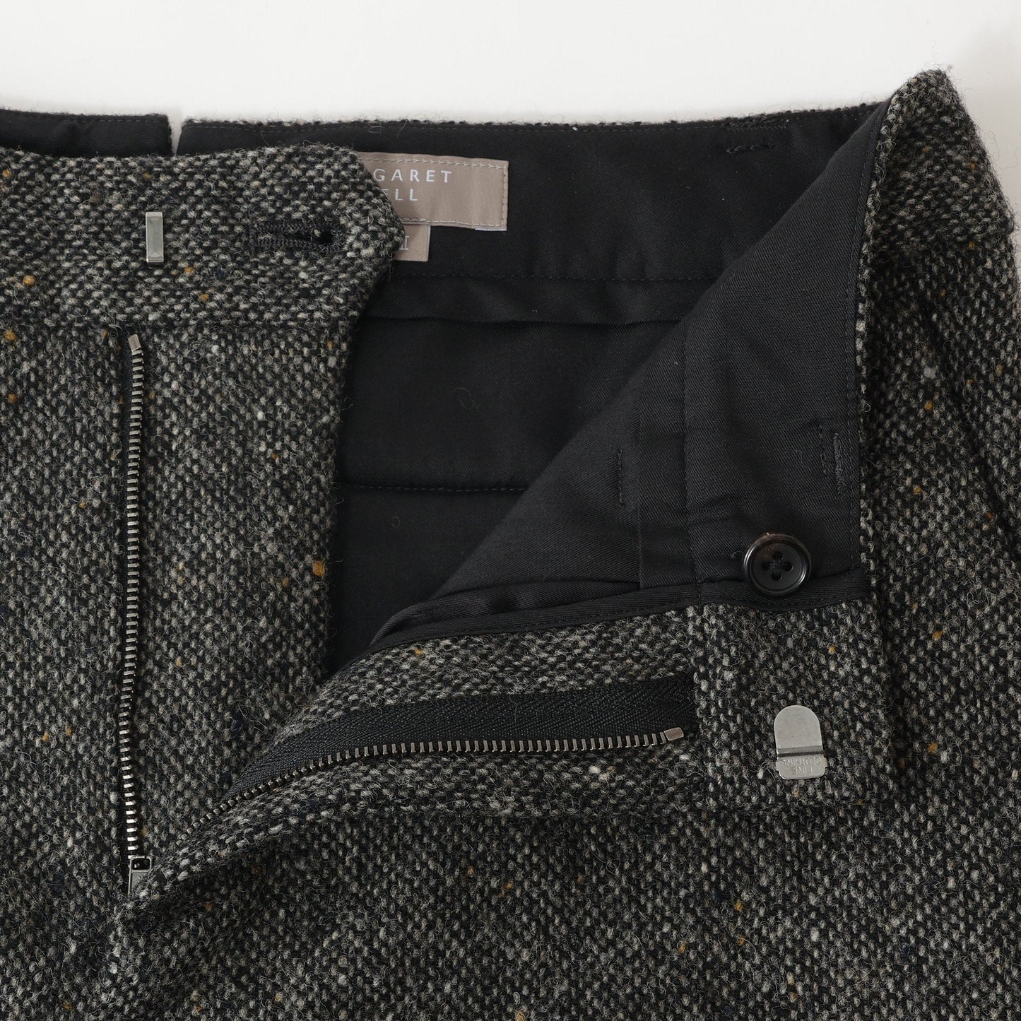 WOOL TWEED TROUSERS