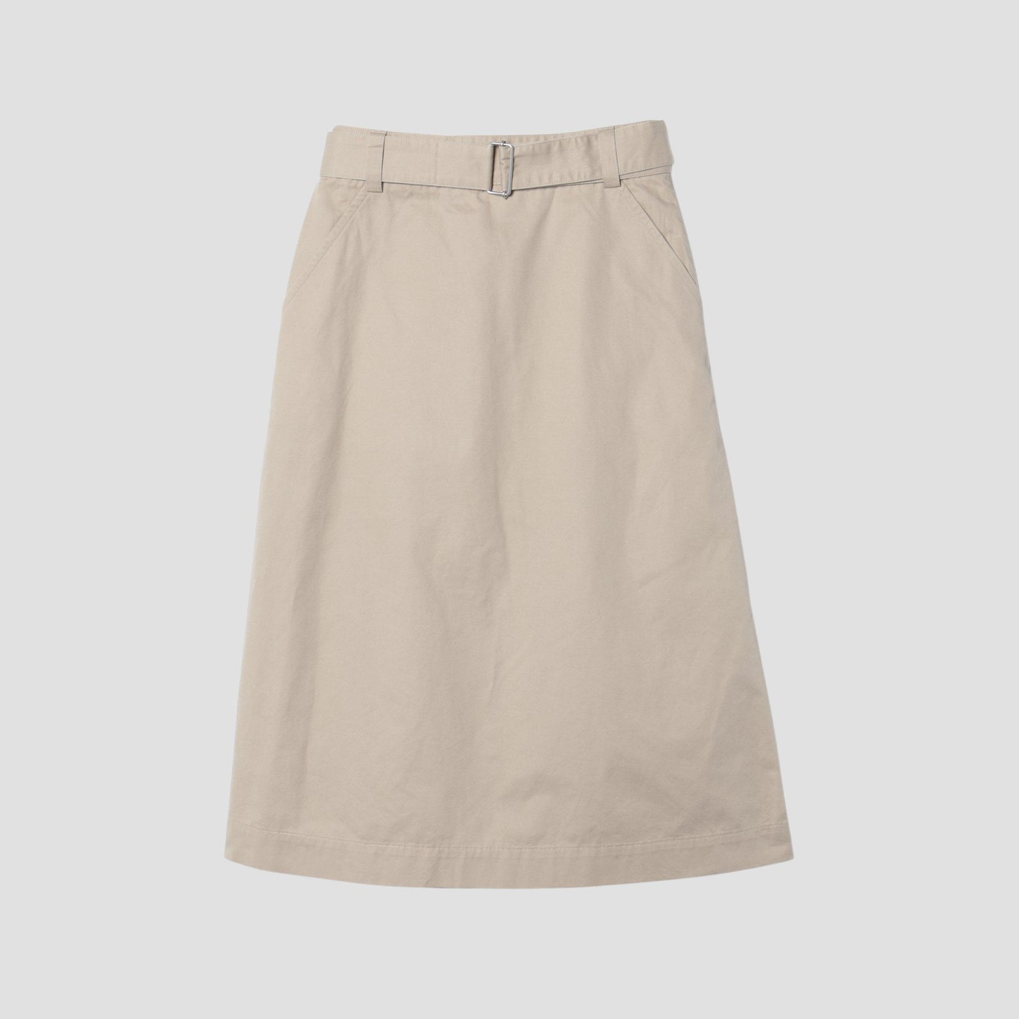 LIGHT COTTON LINEN TWILL SKIRT