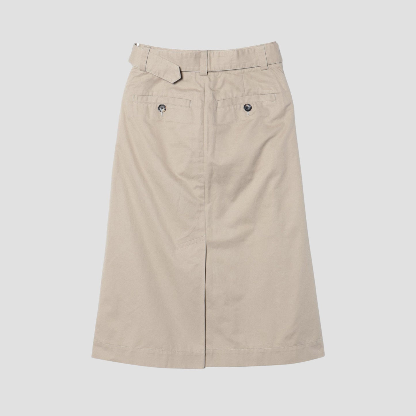 LIGHT COTTON LINEN TWILL SKIRT