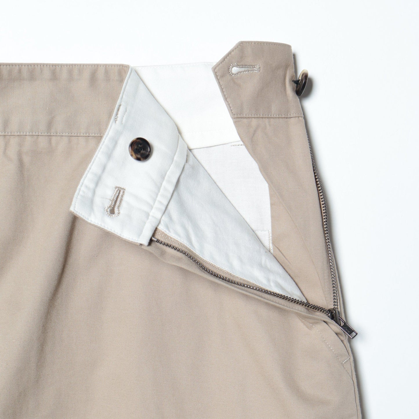 LIGHT COTTON LINEN TWILL SKIRT