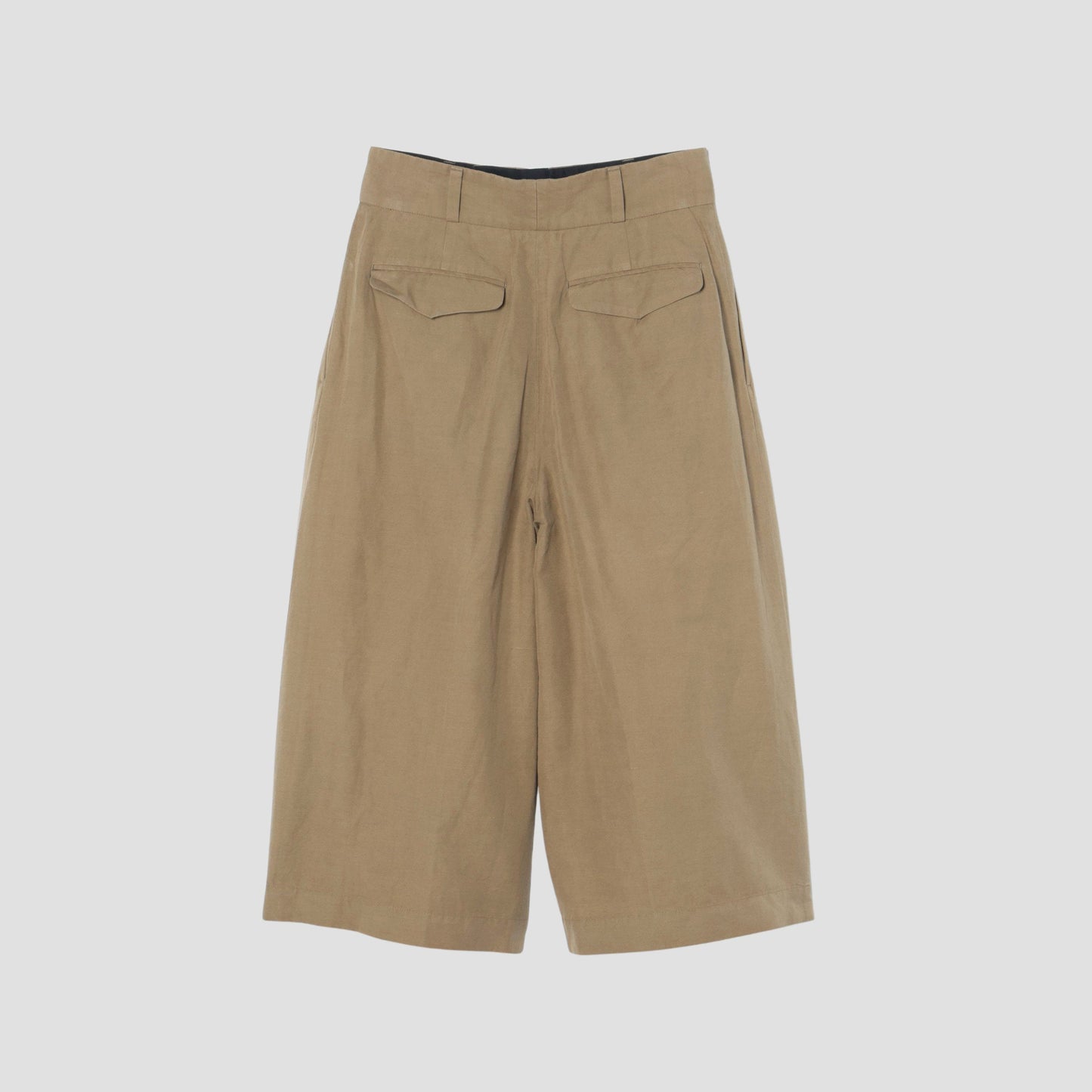 YARN DYE COTTON LINEN TROUSERS