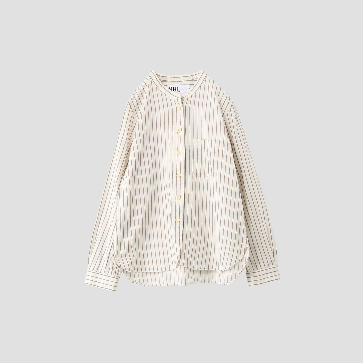 COTTON WOOL STRIPE SHIRT