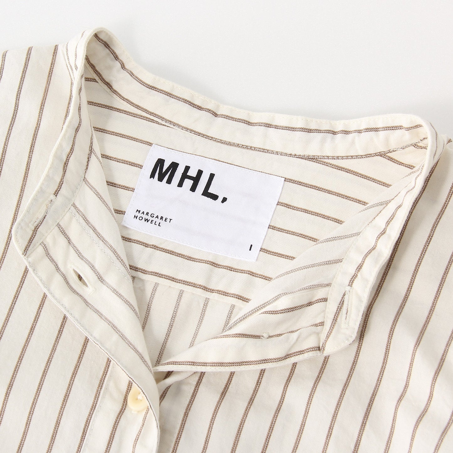 COTTON WOOL STRIPE SHIRT
