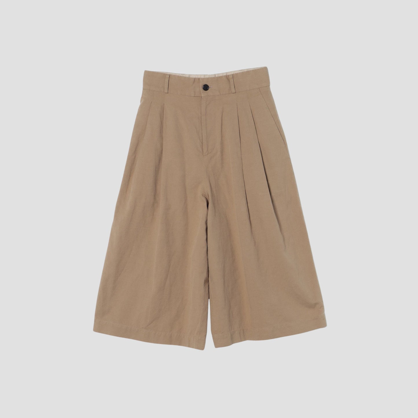 COTTON LINEN OXFORD TROUSERS