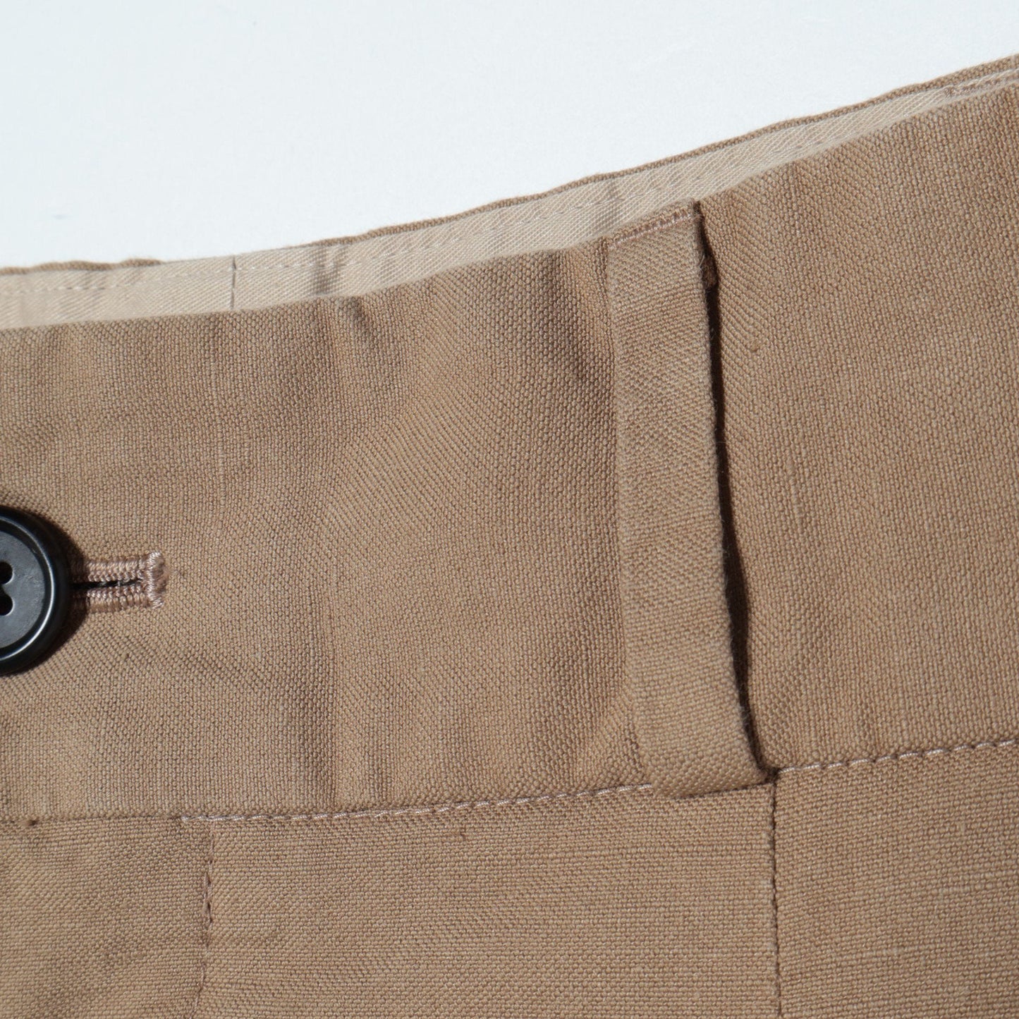 COTTON LINEN OXFORD TROUSERS