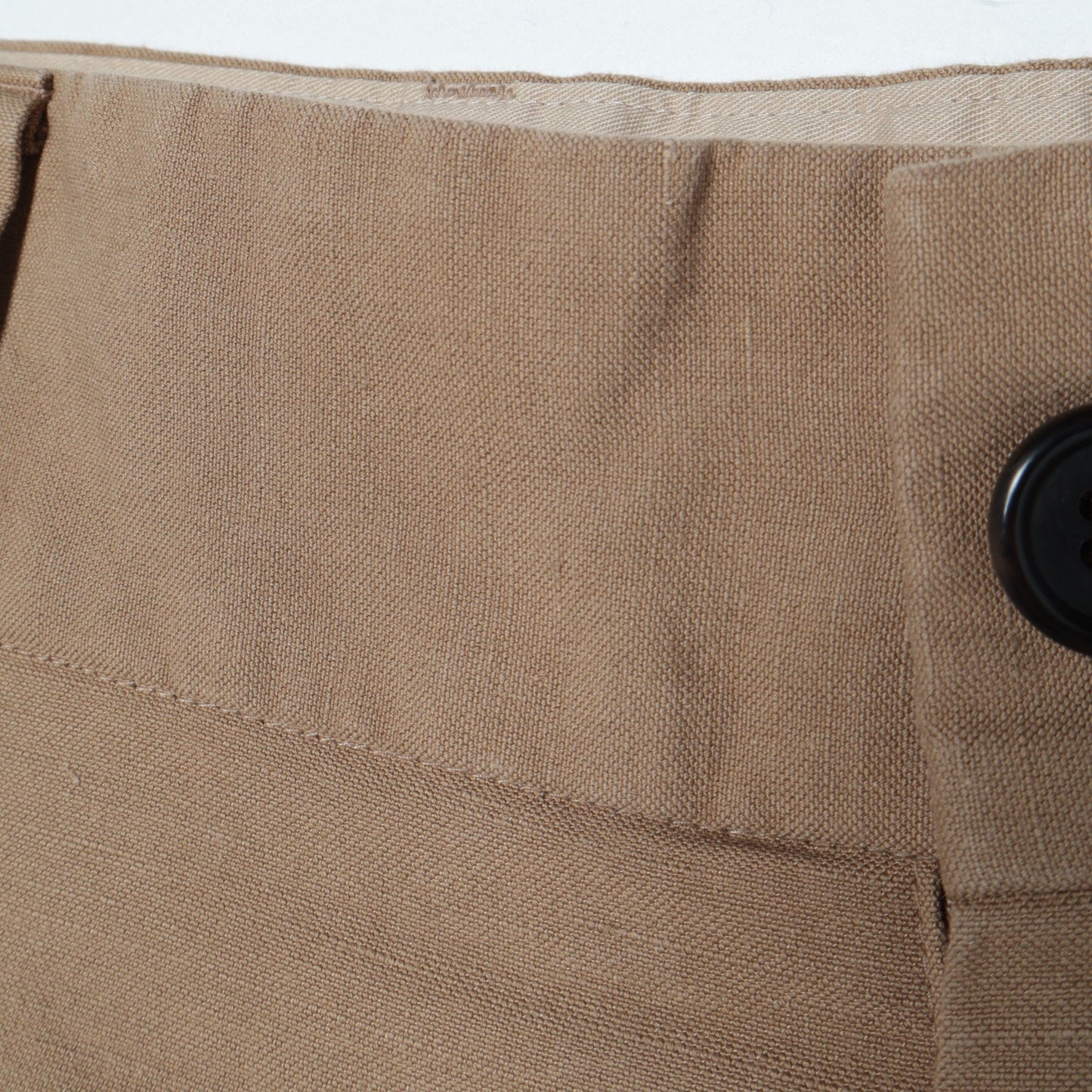 COTTON LINEN OXFORD TROUSERS