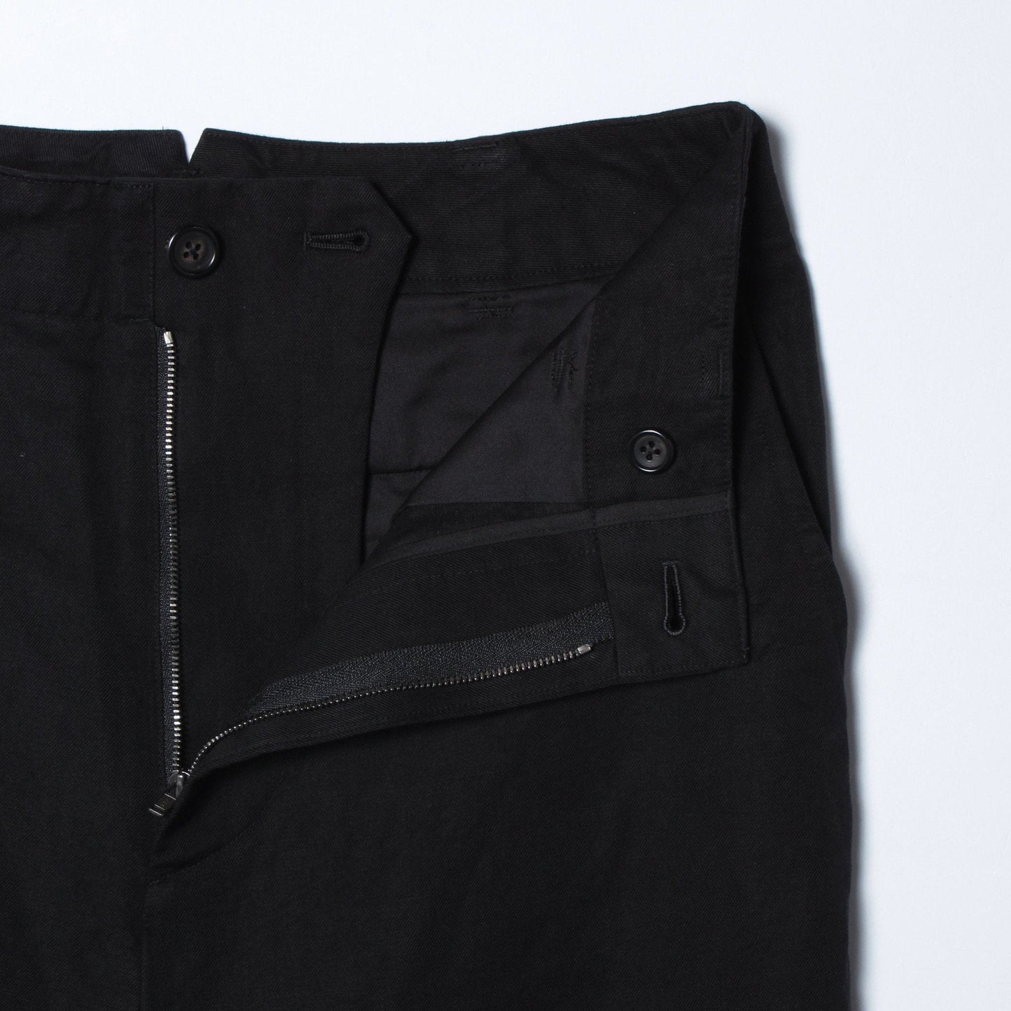 COTTON LINEN TWILL TROUSERS