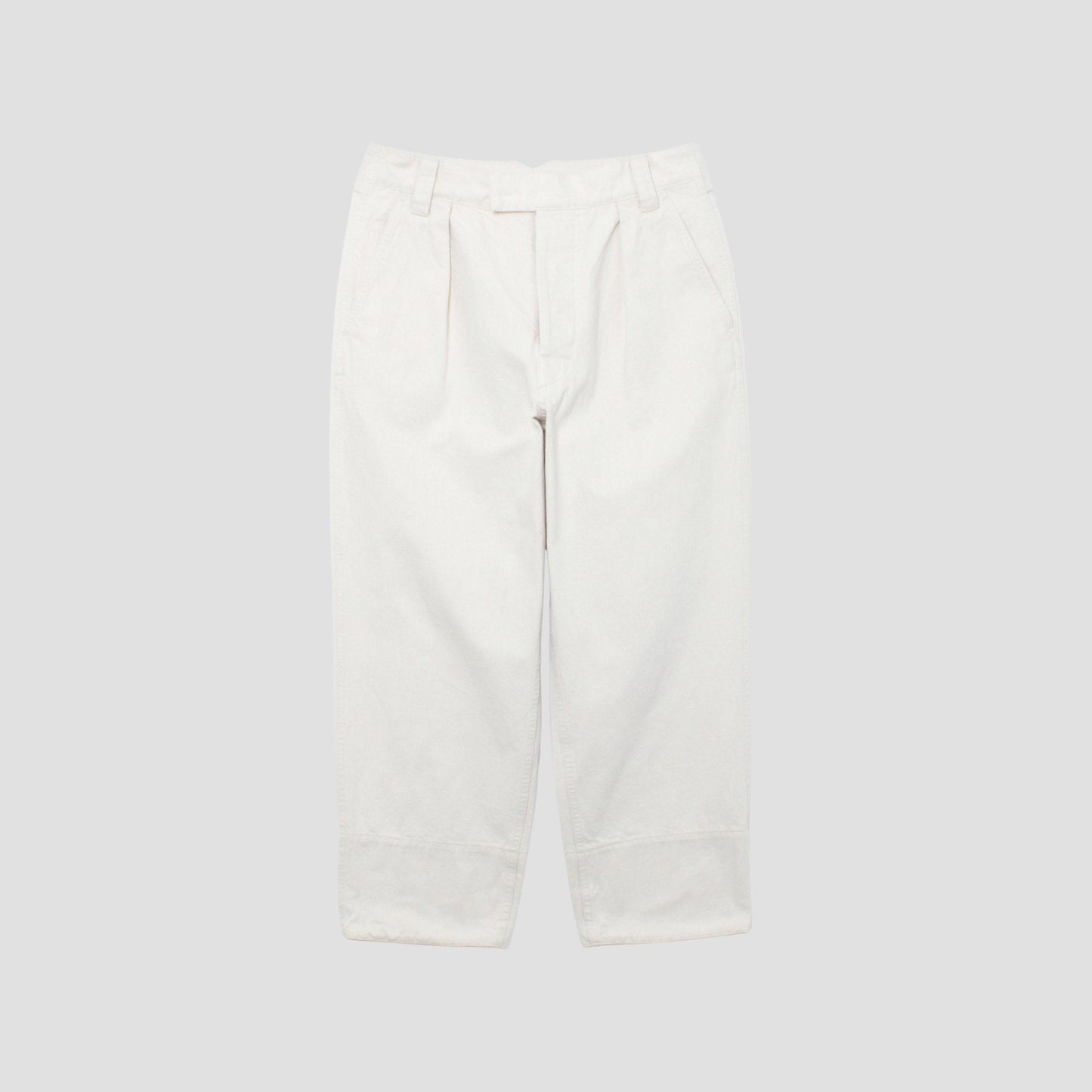 NATURAL DENIM TROUSERS