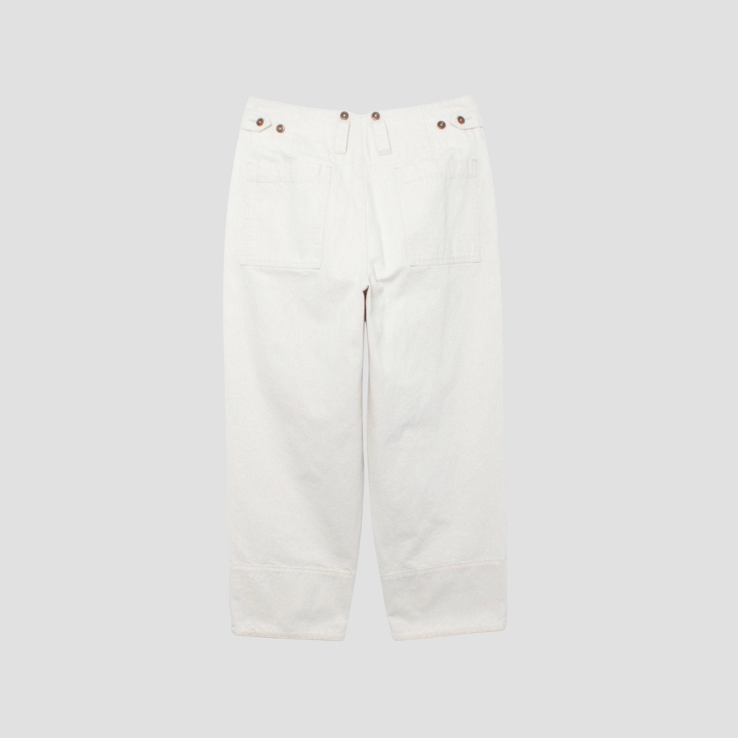 NATURAL DENIM TROUSERS