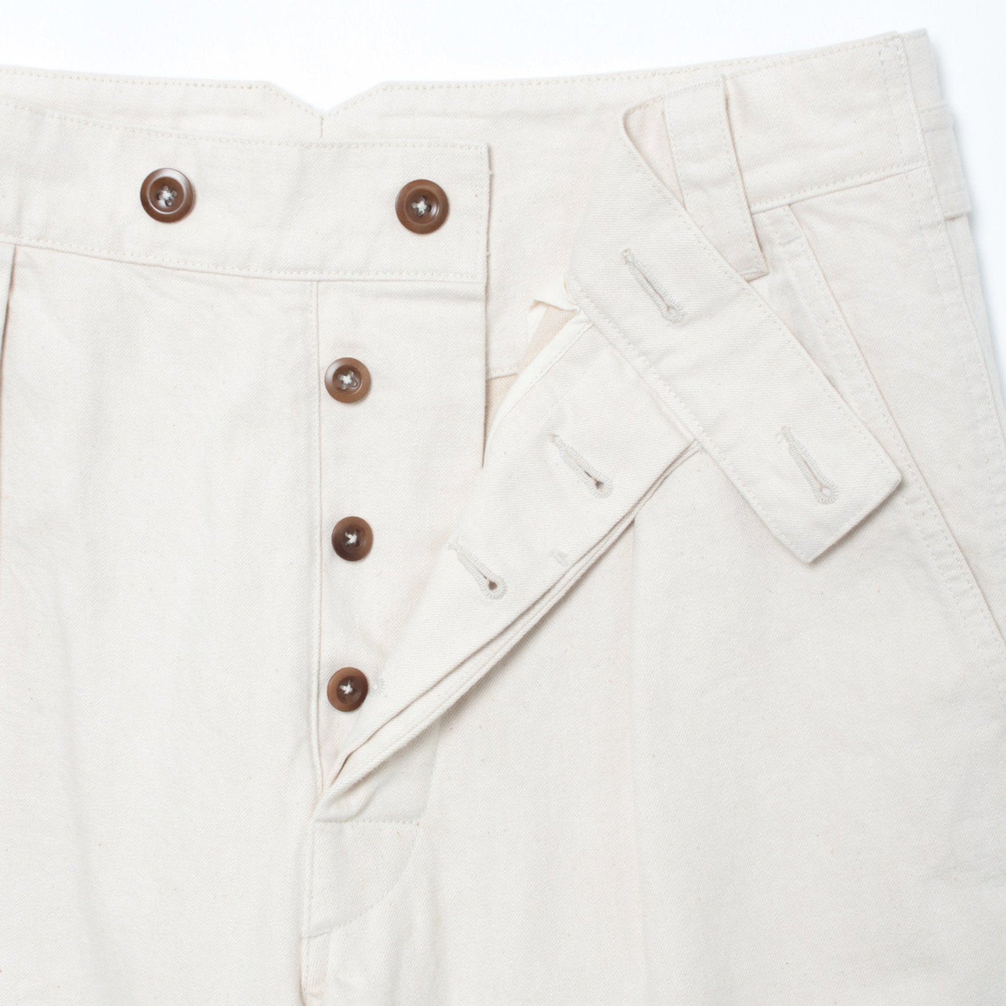 NATURAL DENIM TROUSERS