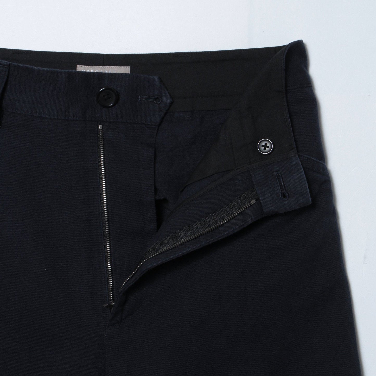 COTTON LINEN TWILL TROUSERS