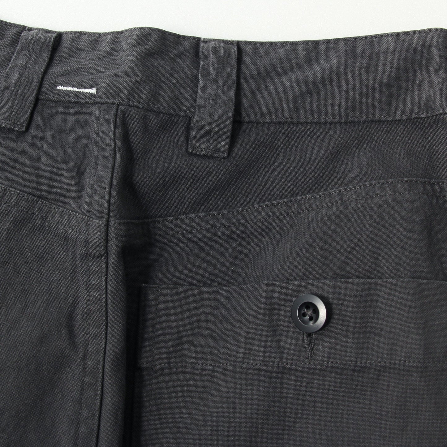 UNEVEN COTTON CANVAS TROUSERS