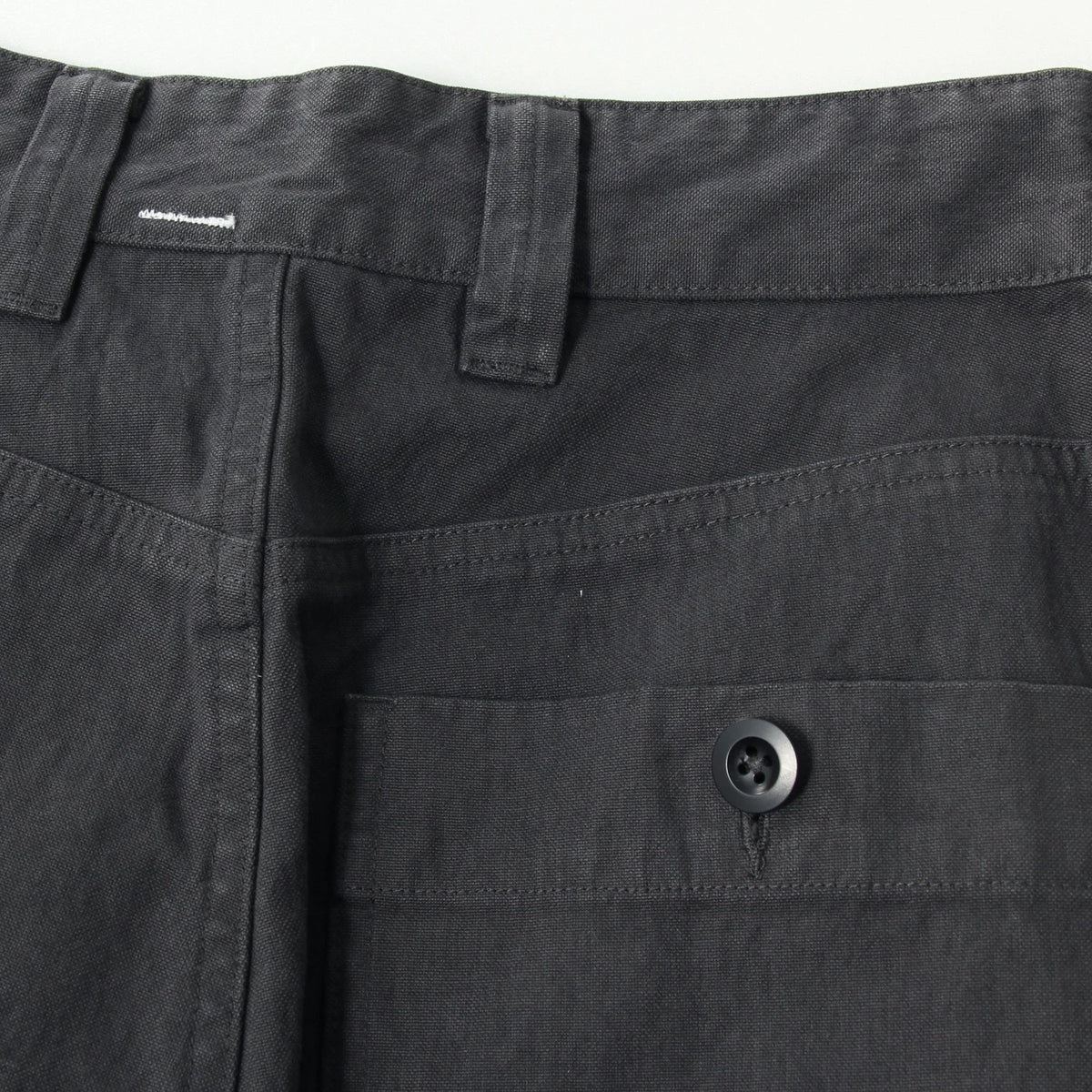 UNEVEN COTTON CANVAS TROUSERS