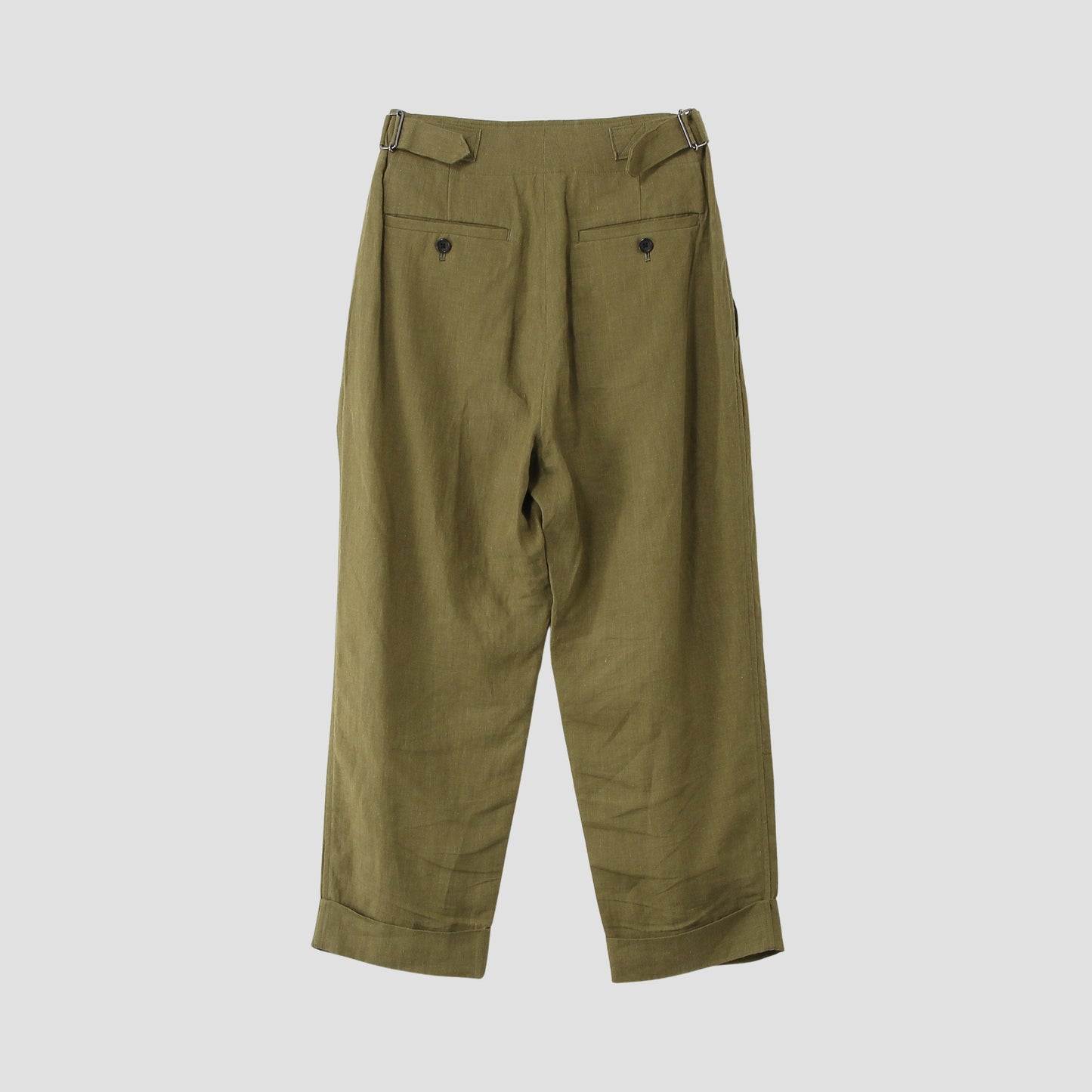 YARN DYED LINEN TROUSERS