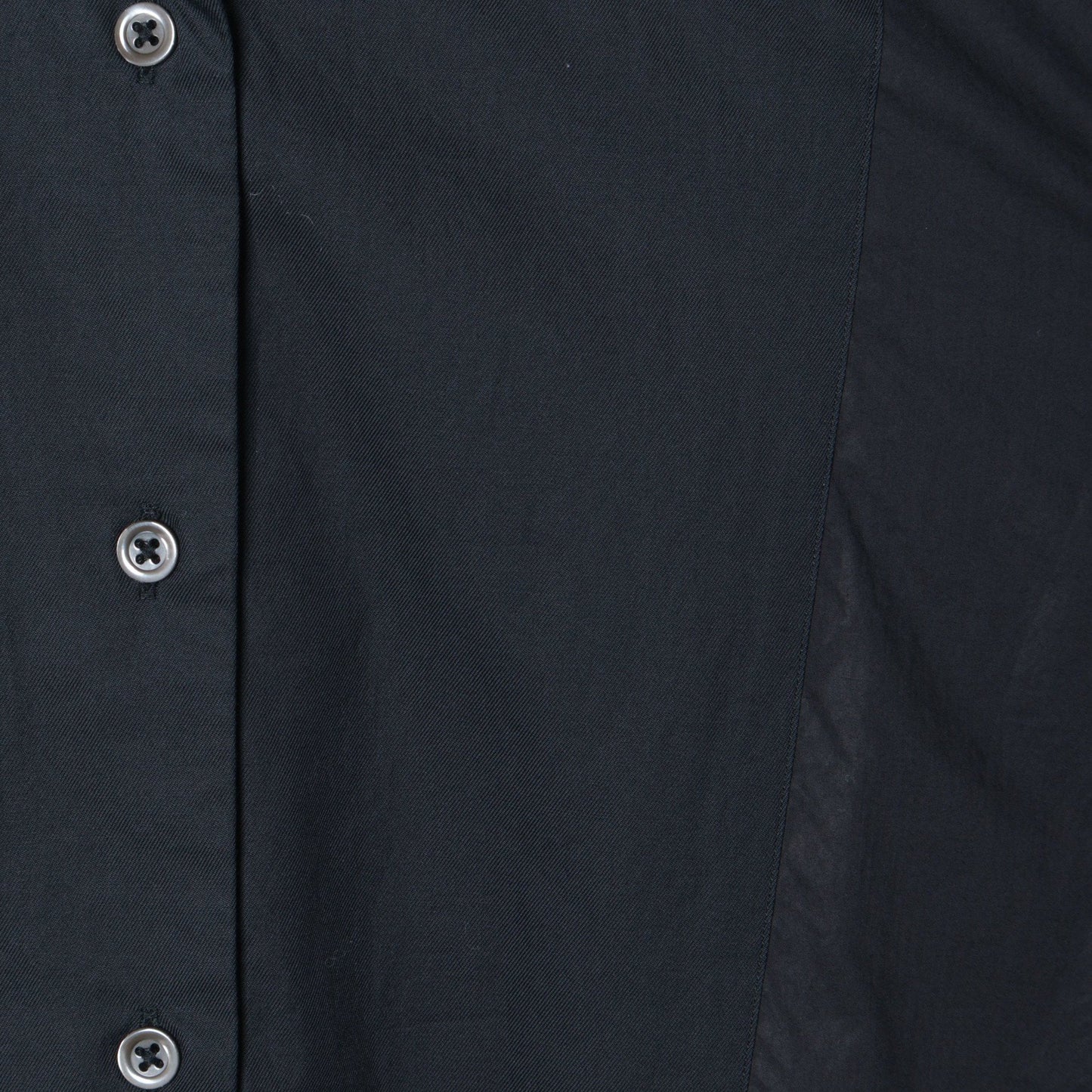 BLACK CHINTZ COTTON SHIRT