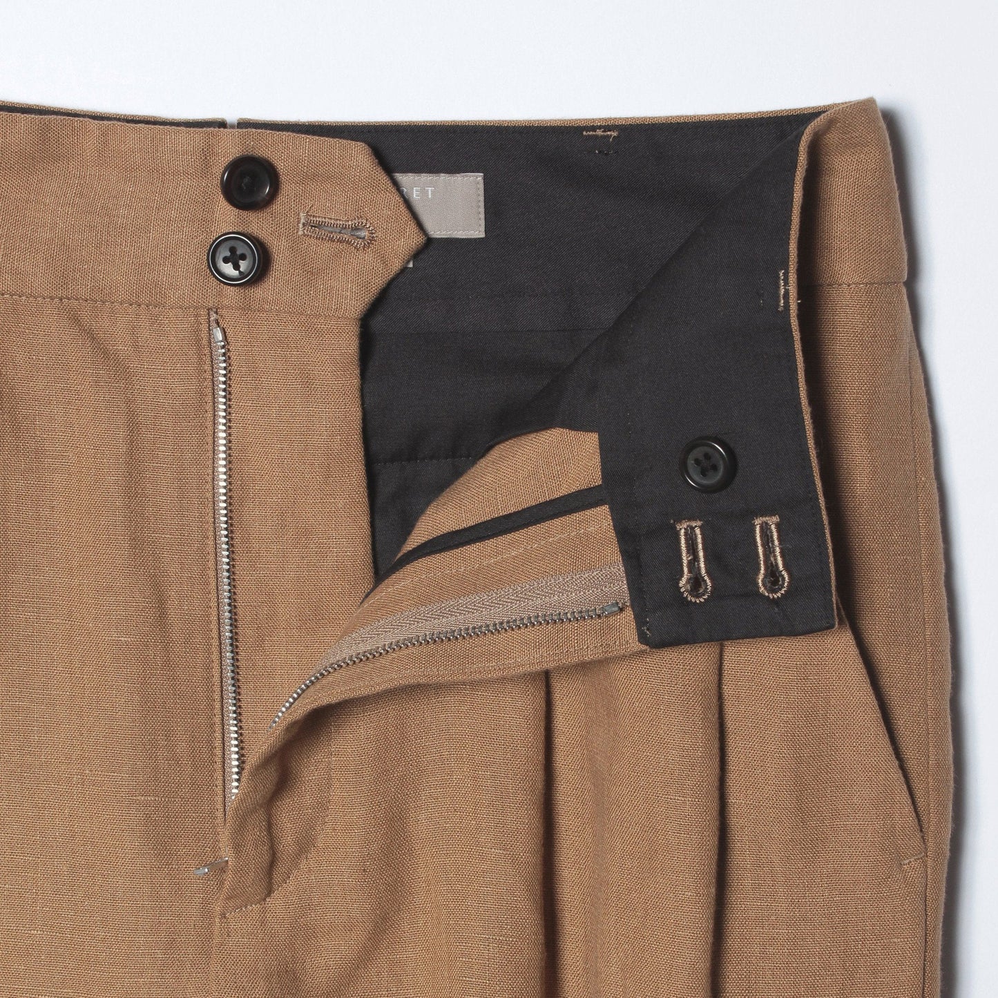LINEN HOPSACK TROUSERS