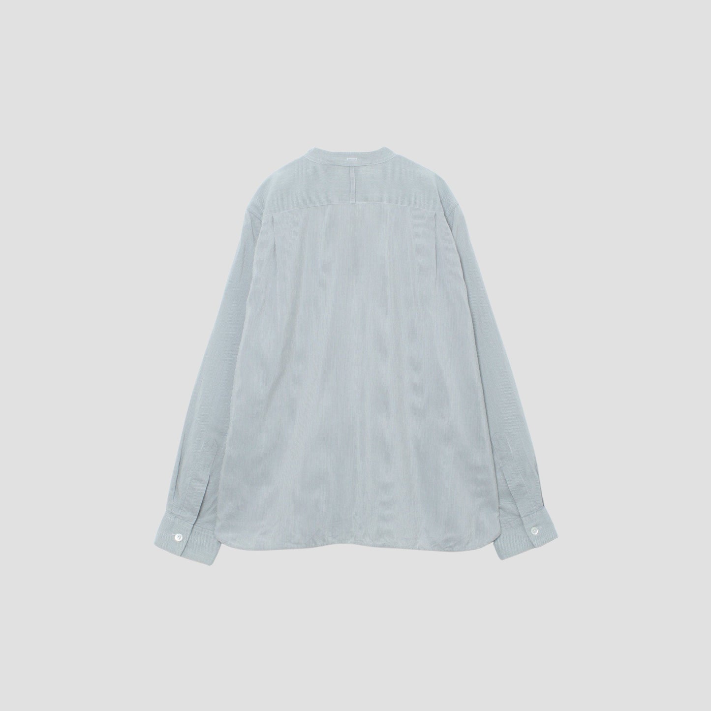 SILK COTTON NARROW STRIPE SHIRT