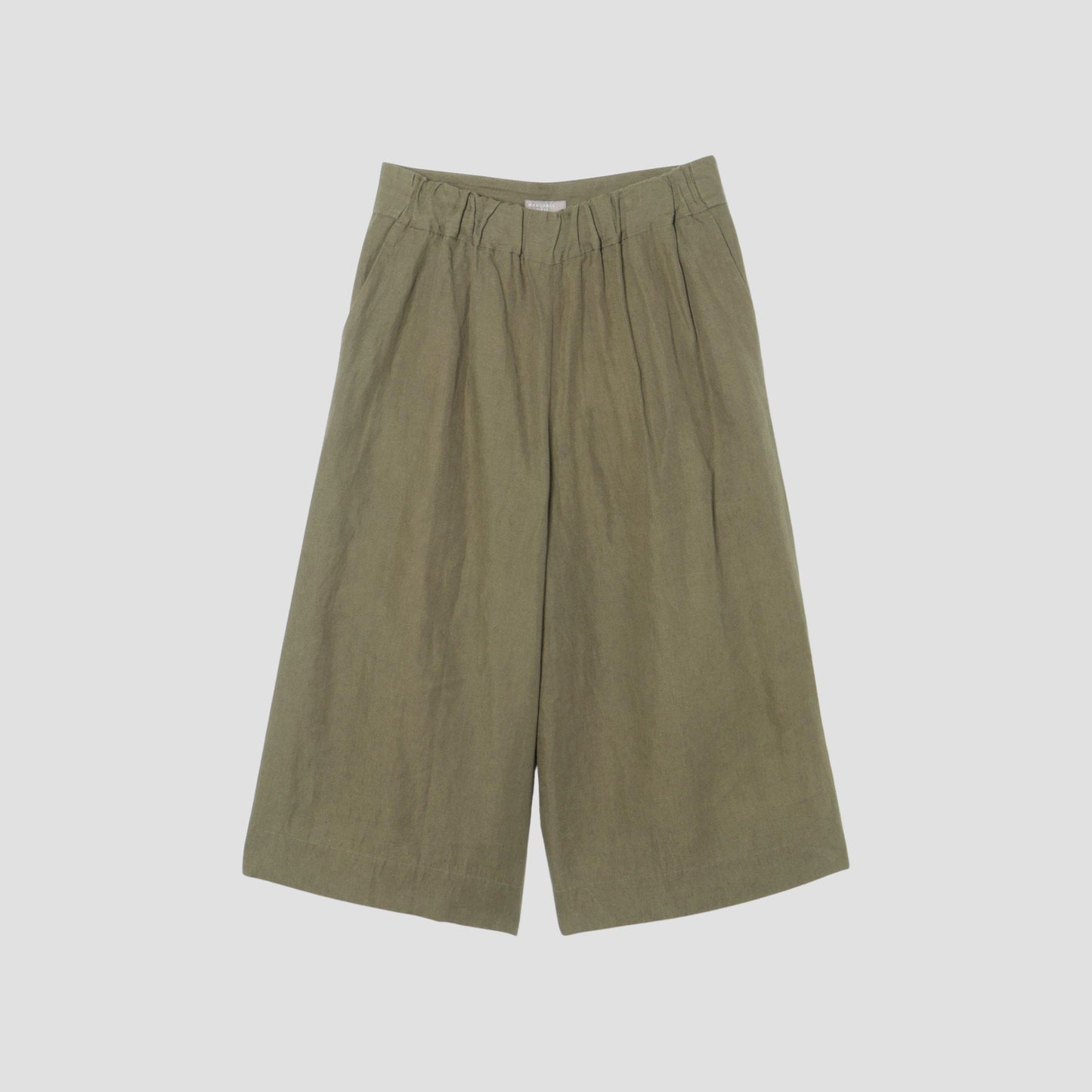 COATED LINEN PLAINWEAVE TROUSERS