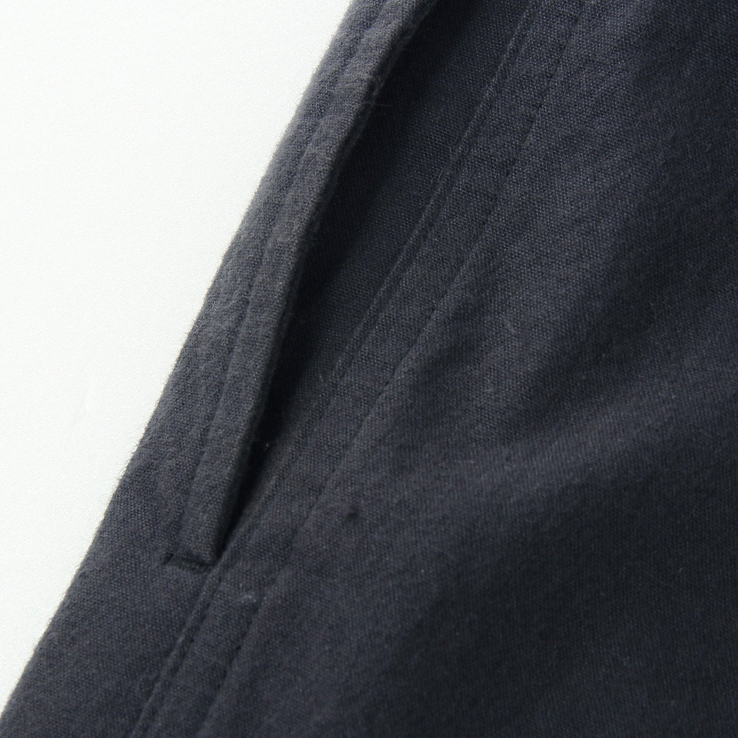 YARN DYE COTTON PLAINWEAVE TROUSERS