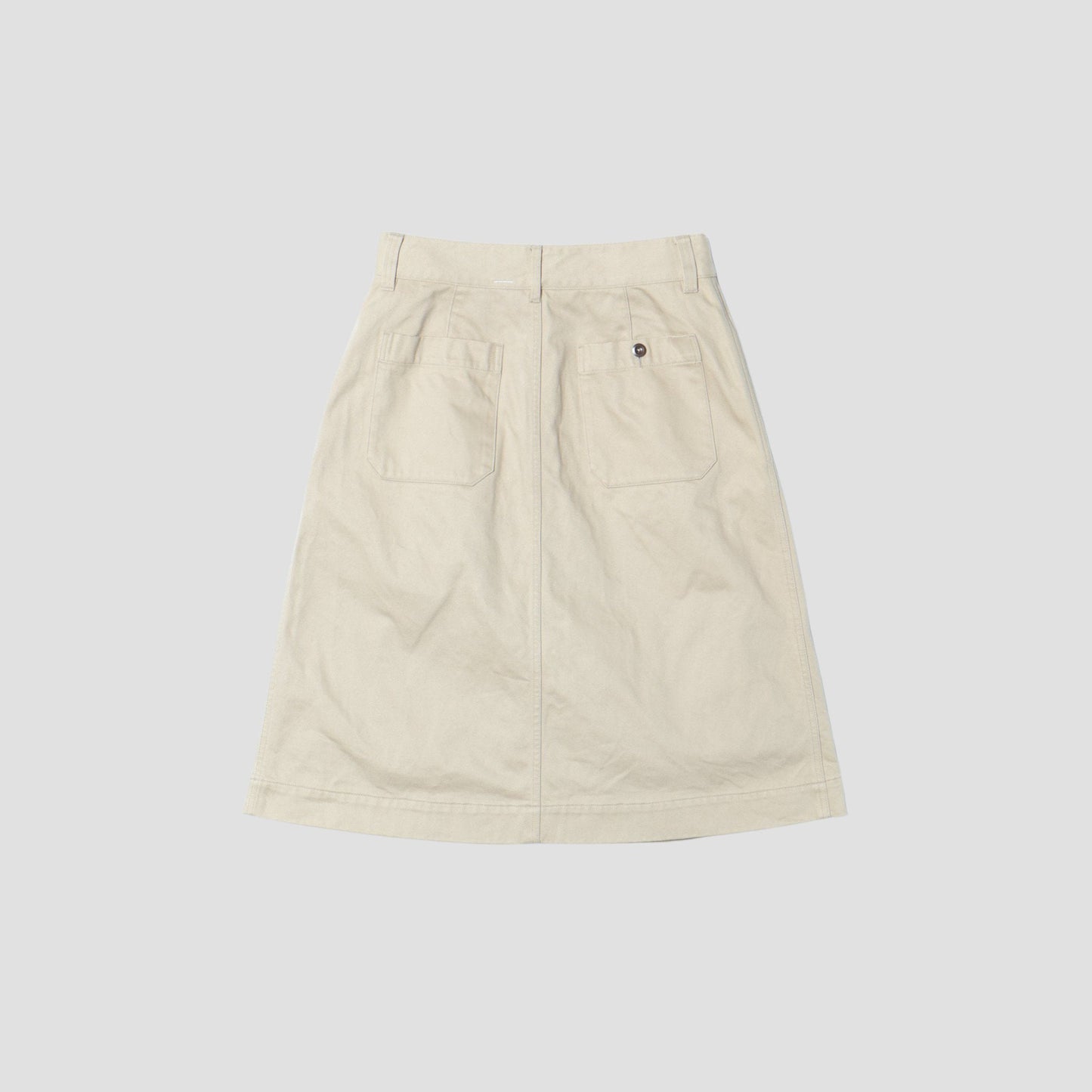 BRUSHED BACK COTTON TWILL SKIRT