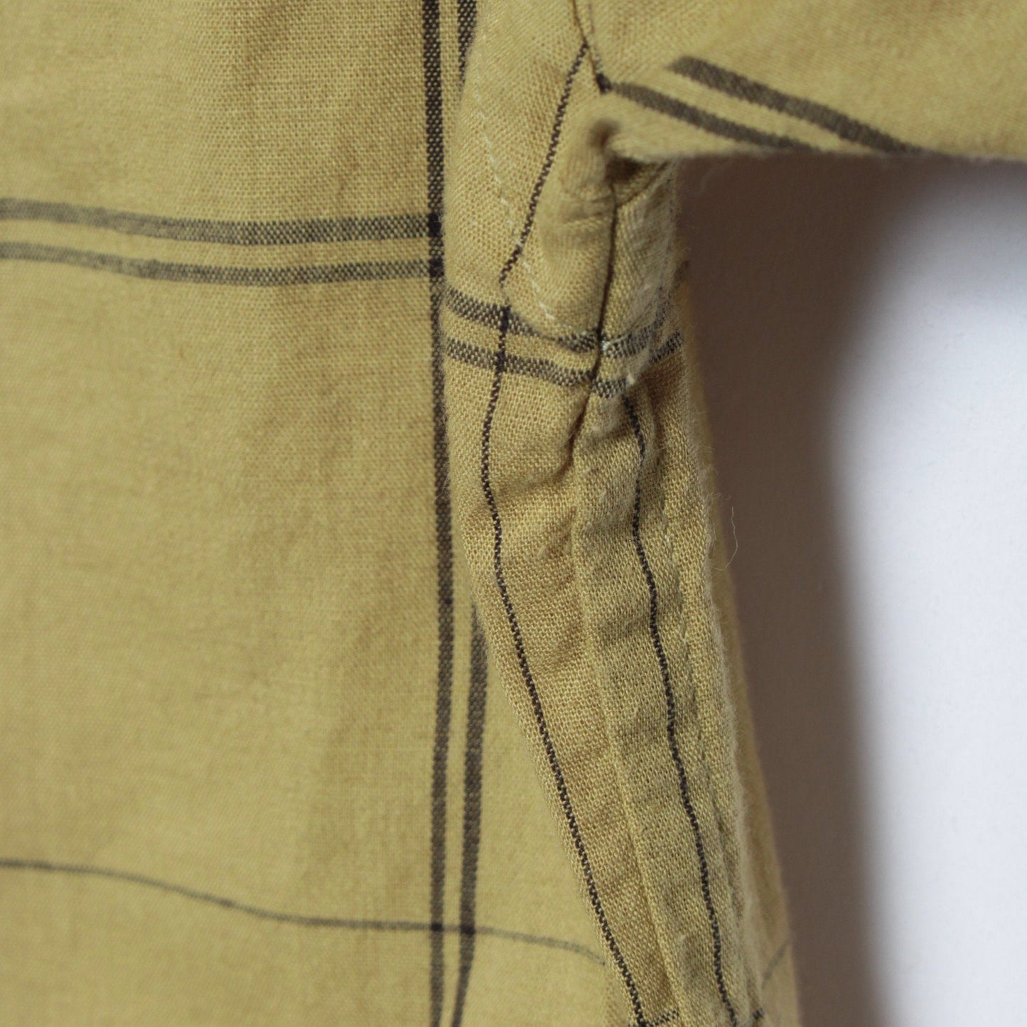 CHECK COTTON LINEN SHIRT