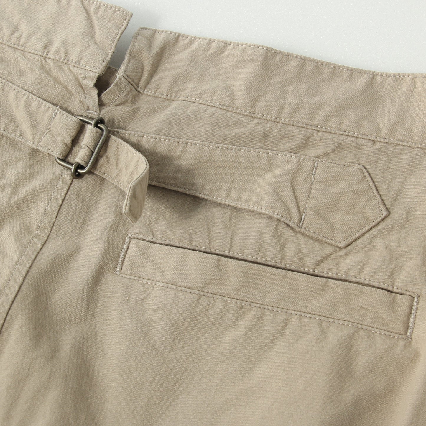 DENSE COTTON POPLIN TROUSERS