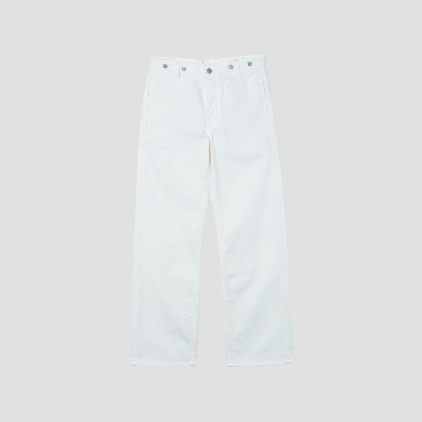 WHITE DENIM TROUSERS