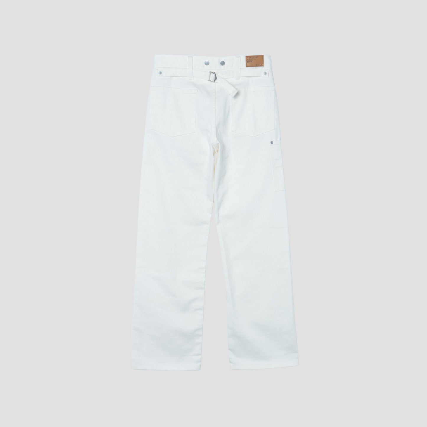 WHITE DENIM TROUSERS