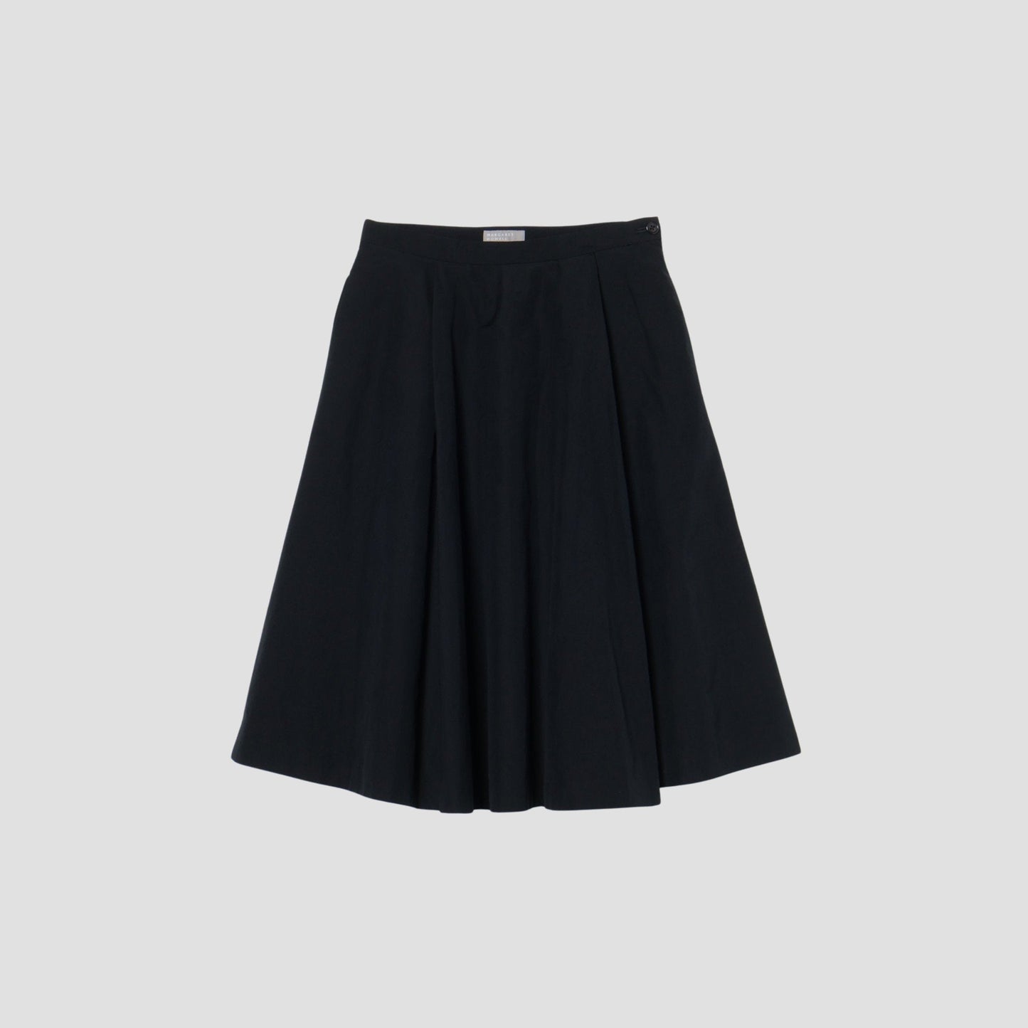 WOOL LINEN POPLIN SKIRT