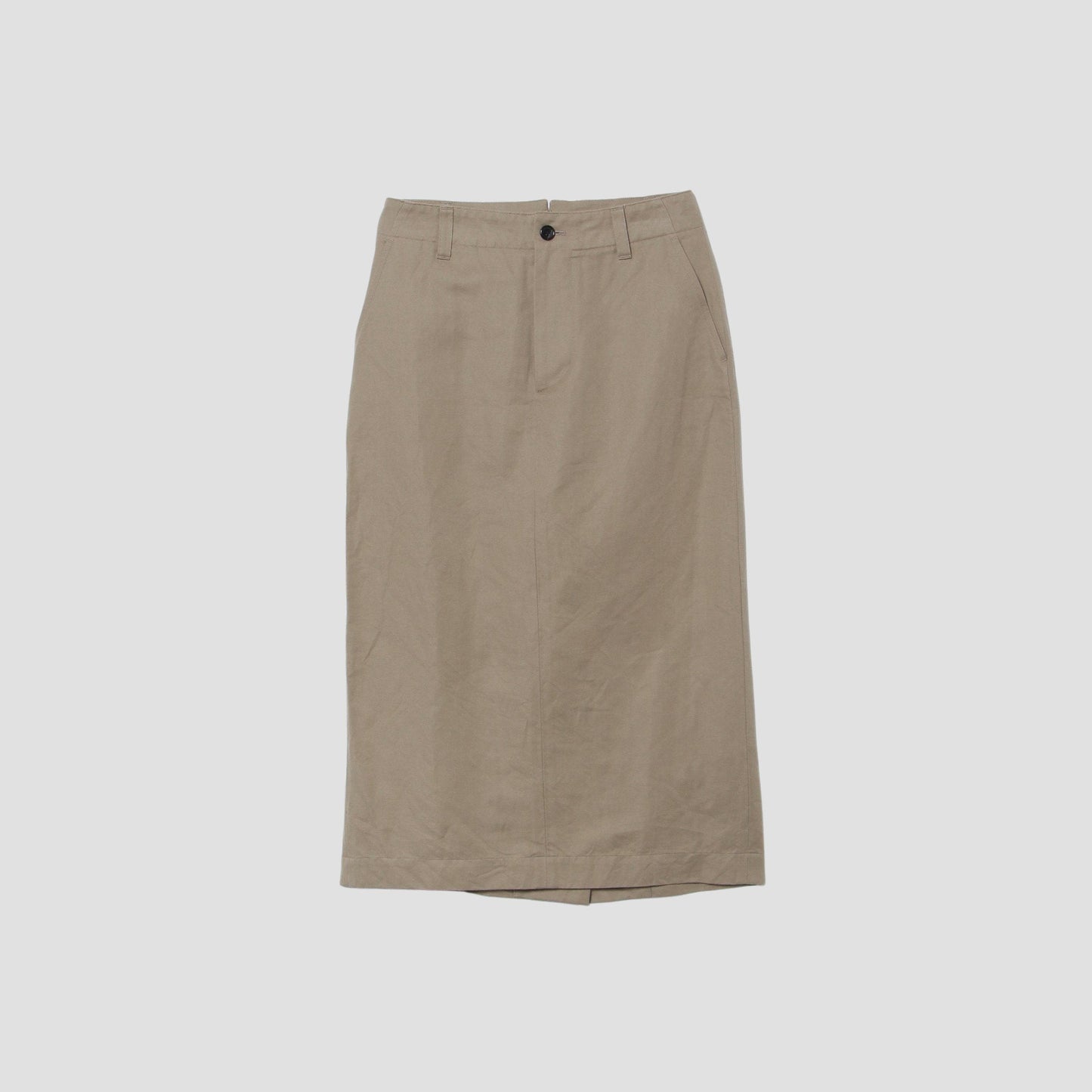 COTTON LINEN TWILL SKIRT