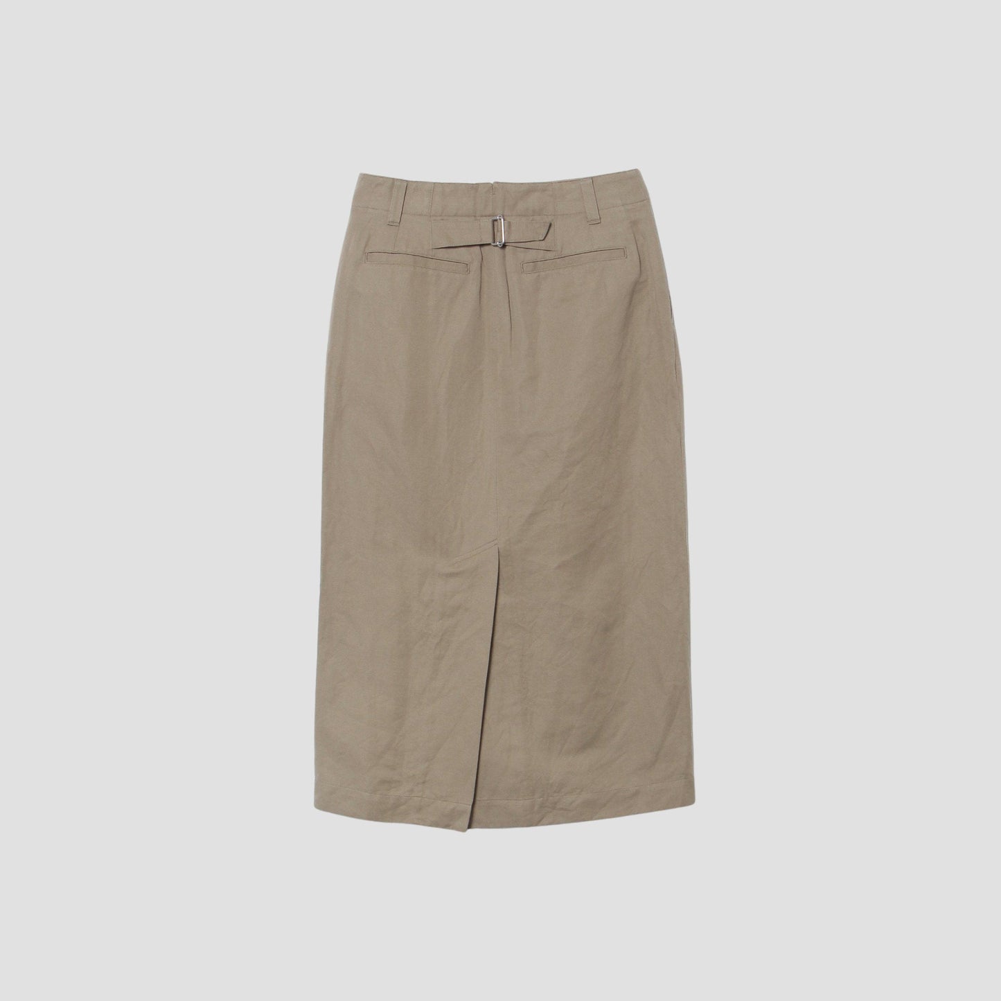 COTTON LINEN TWILL SKIRT