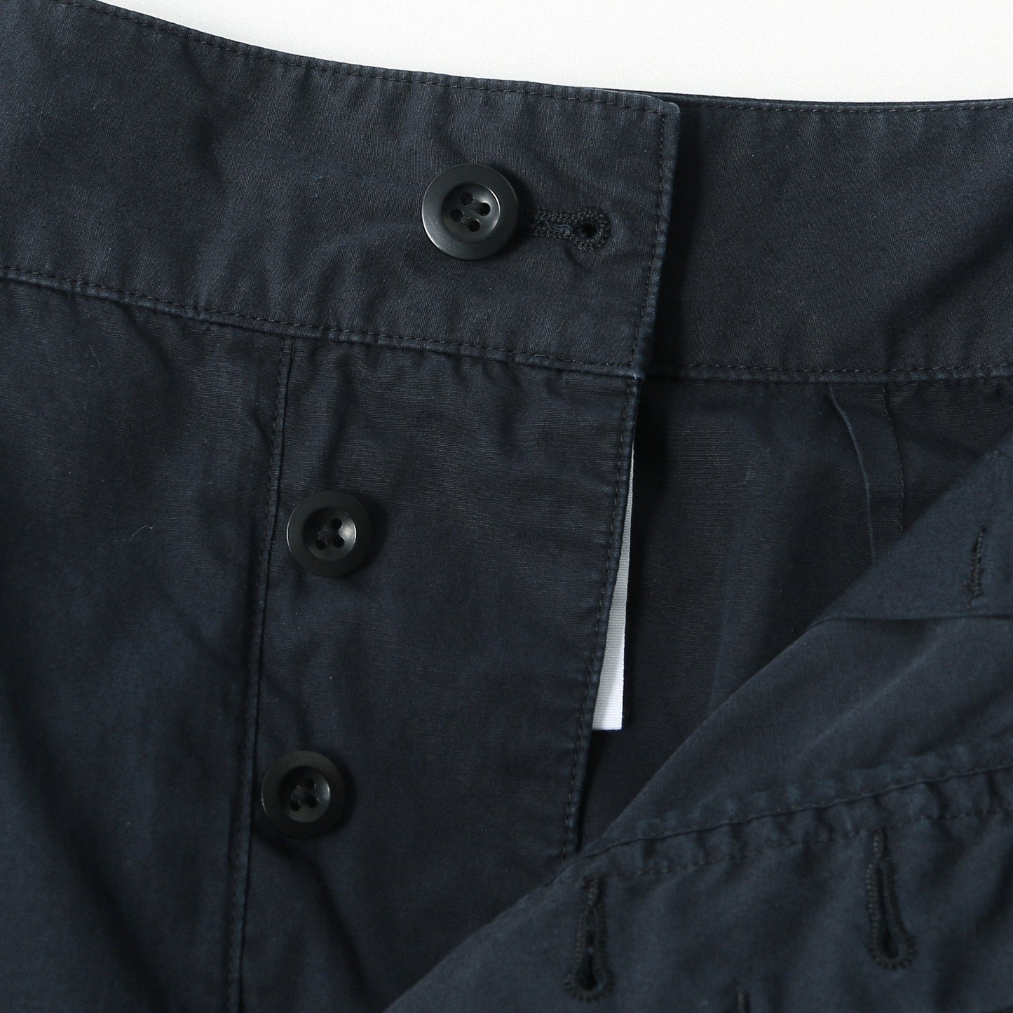 COTTON LINEN TOUGH POPLIN SKIRT