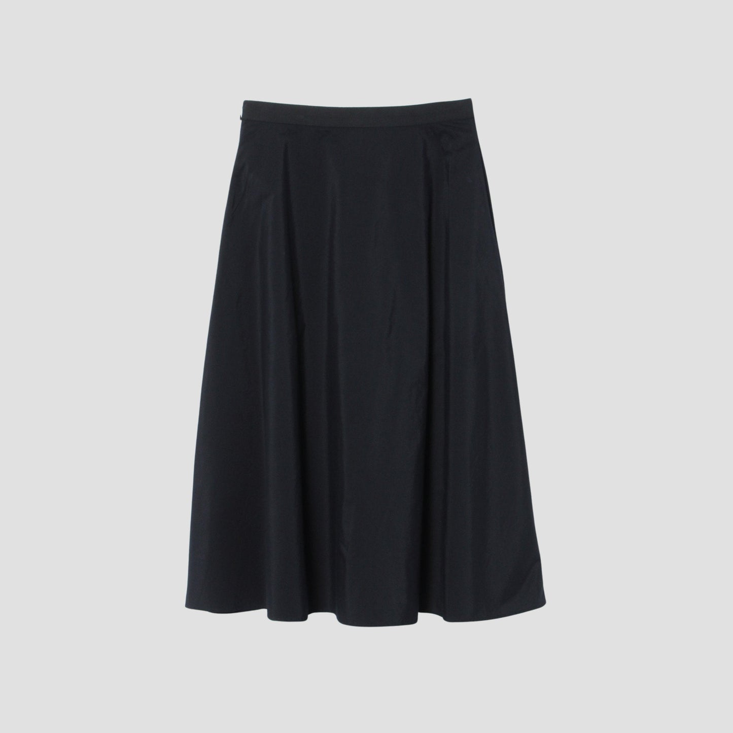 SILK COTTON POPLIN SKIRT