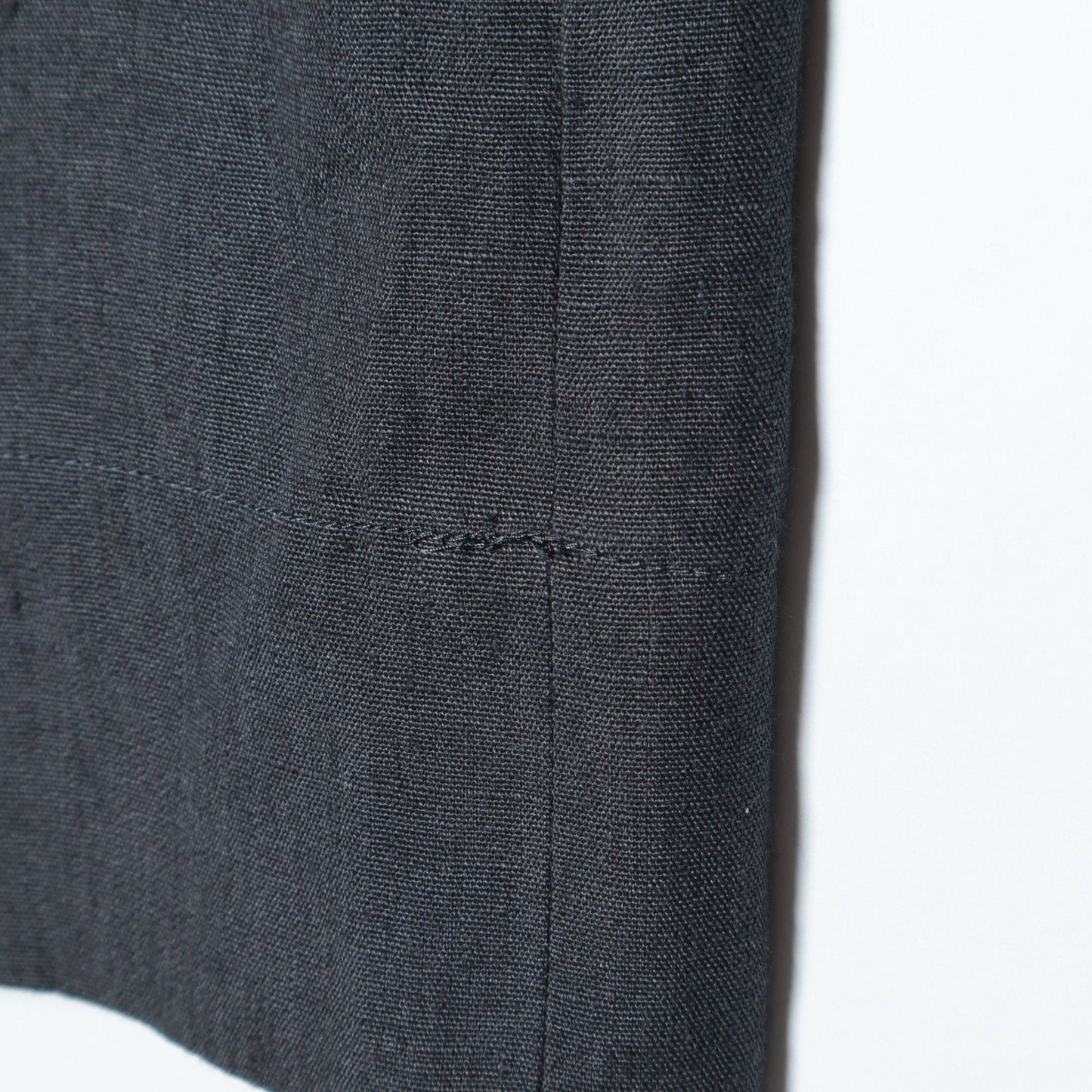 COATED LINEN PLAINWEAVE TROUSERS
