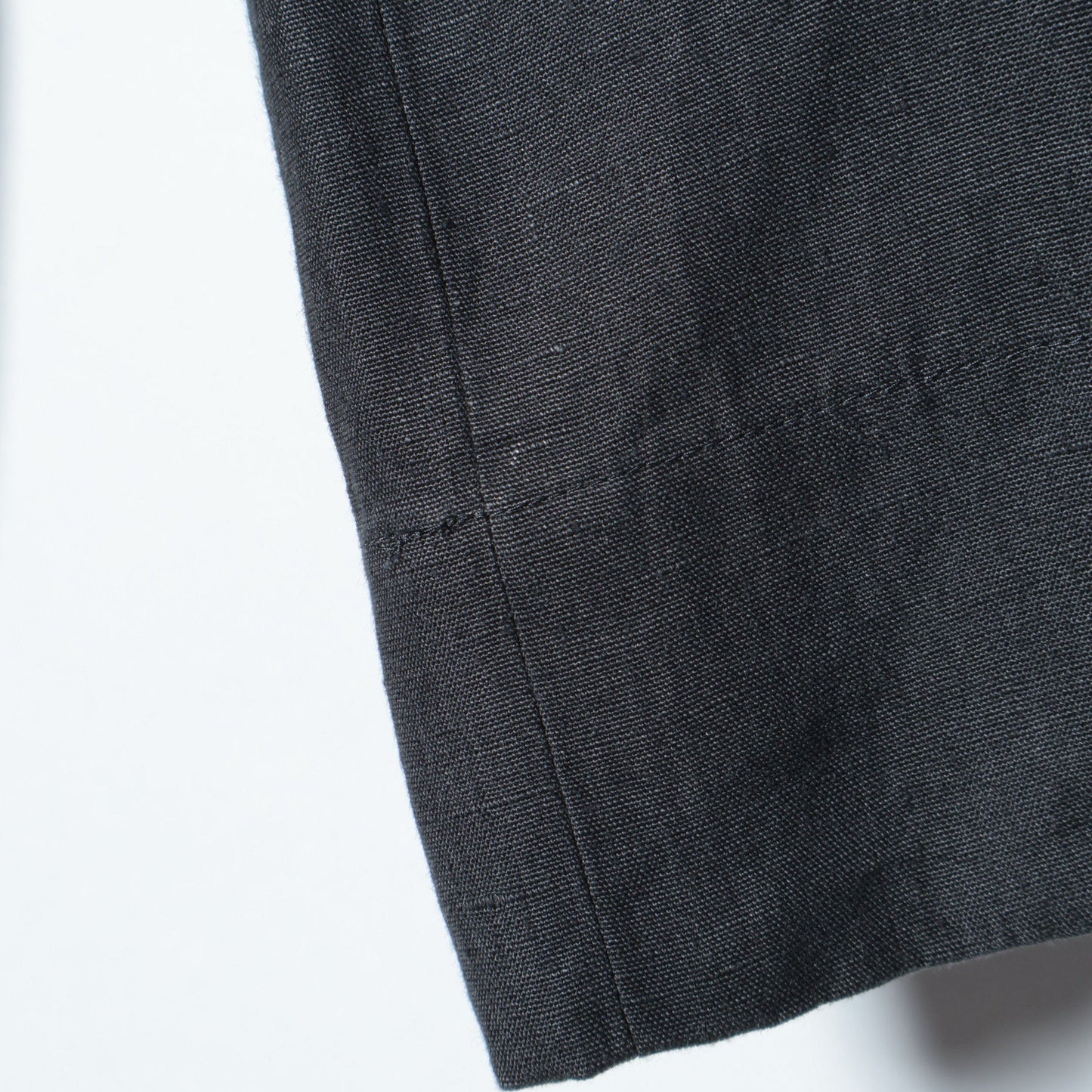 COATED LINEN PLAINWEAVE TROUSERS